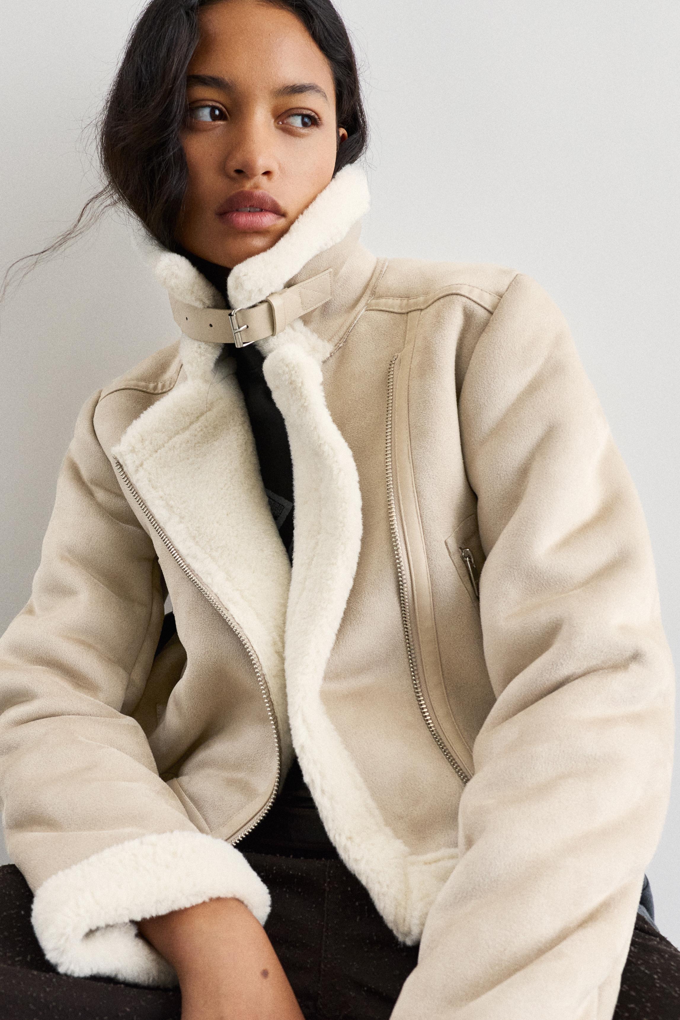 Short Reversible Jacket — Ecru