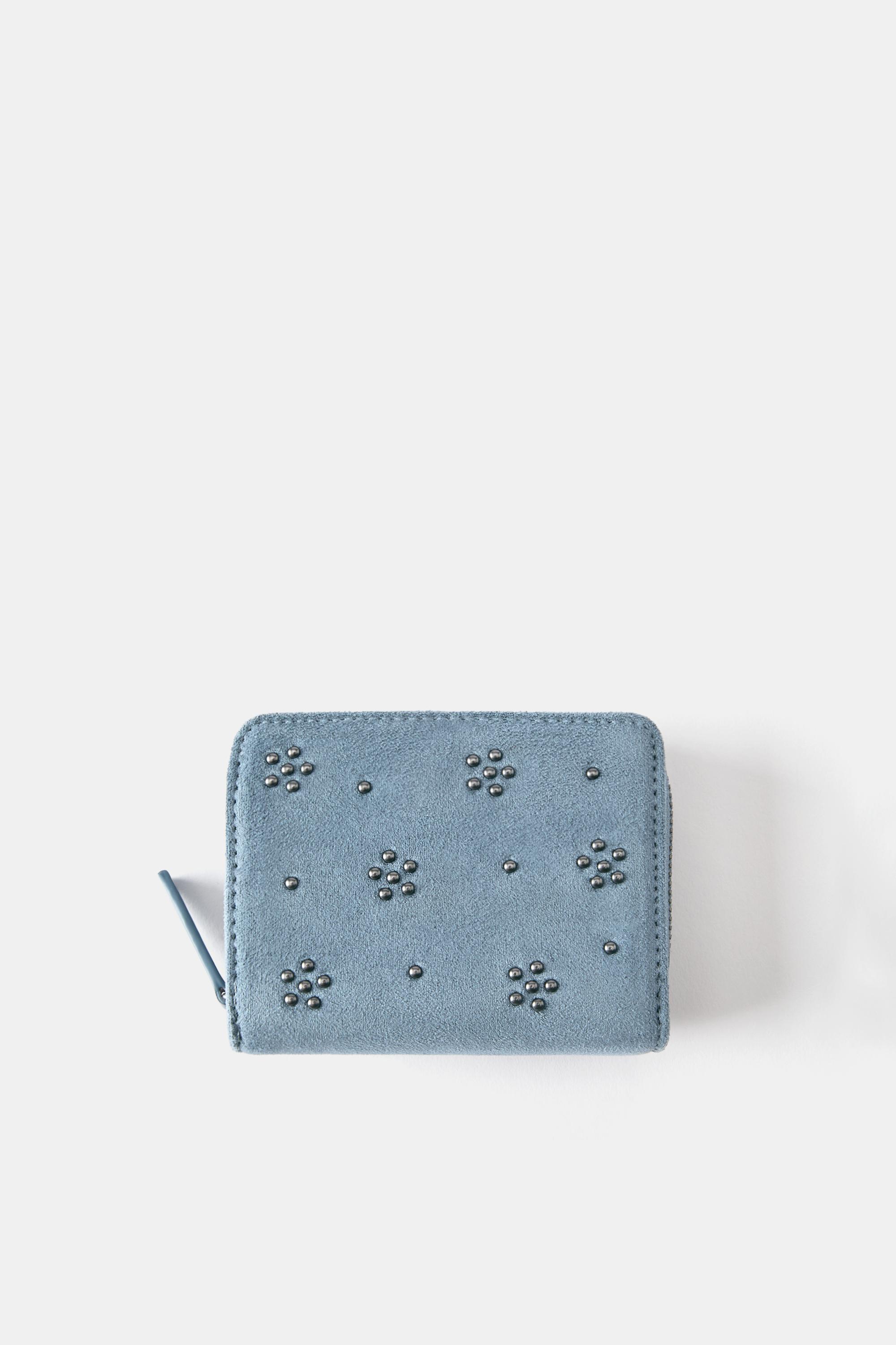 Studded wallet — Blue