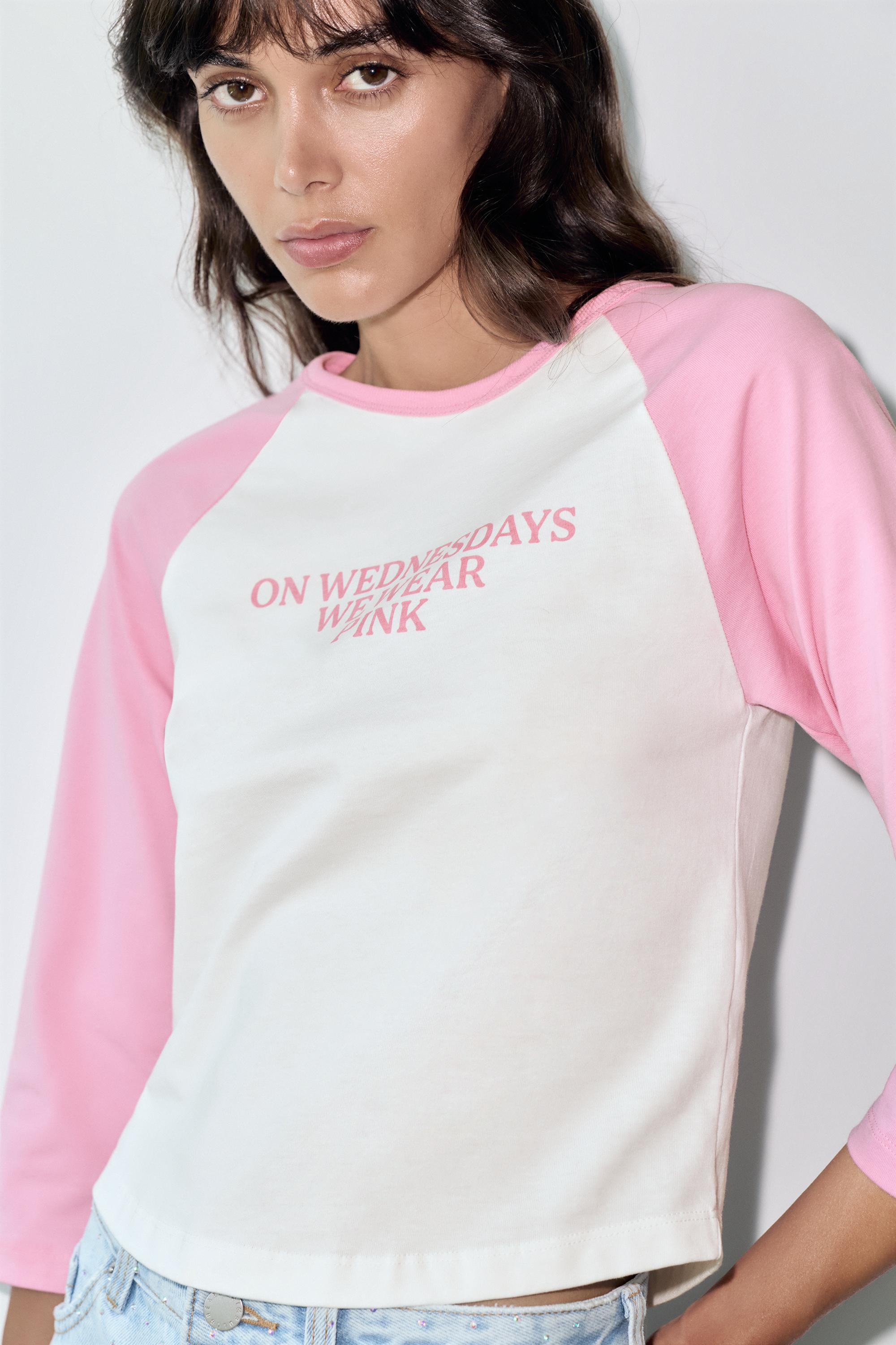 Mean Girls raglan sleeve T-shirt — Ice