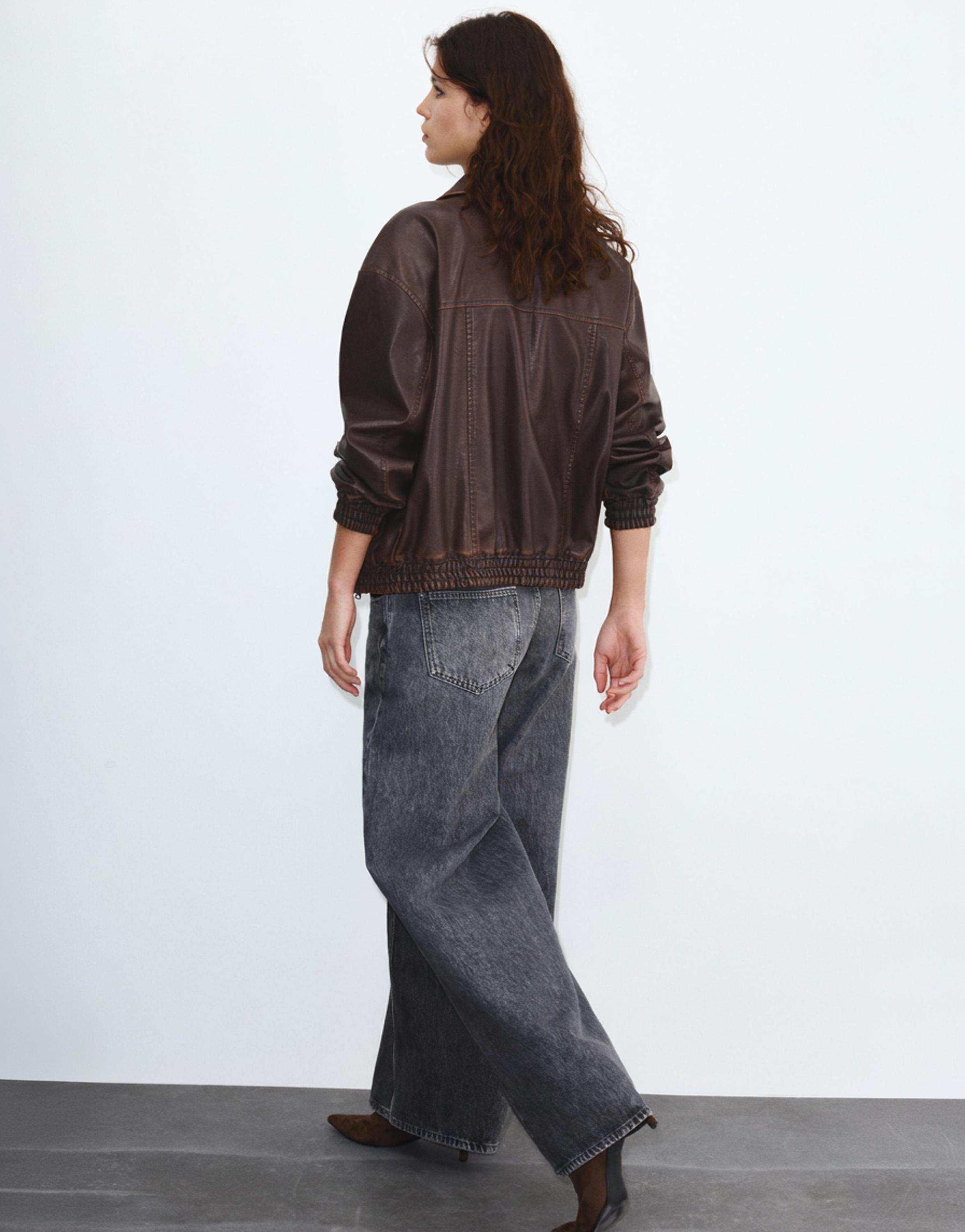 Suni Deri Baba Kesim Ceket - Görsel 69