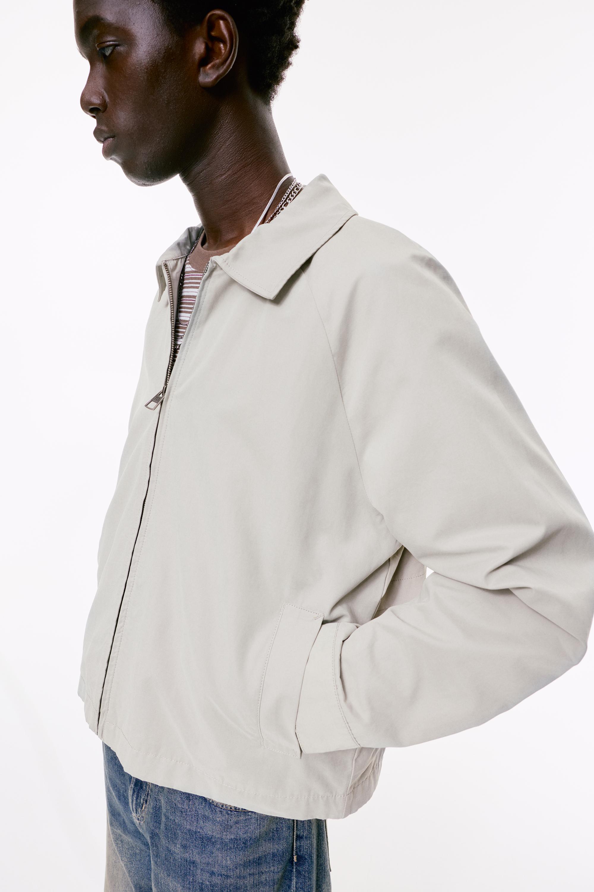 Baumwolljacke Mit Reißverschluss