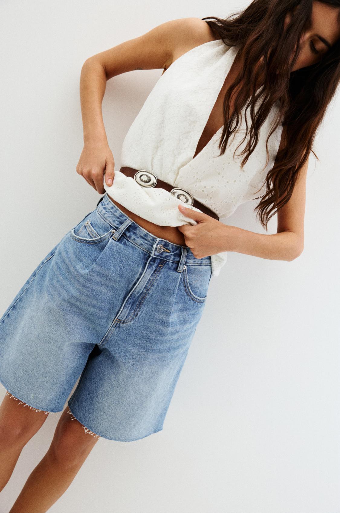 Pantalón Corto Pull And Bear Bermudas Mujer Pantalones Cortos