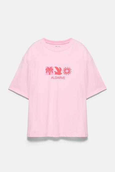 Algarve oversize graphic T-shirt — Pink 6