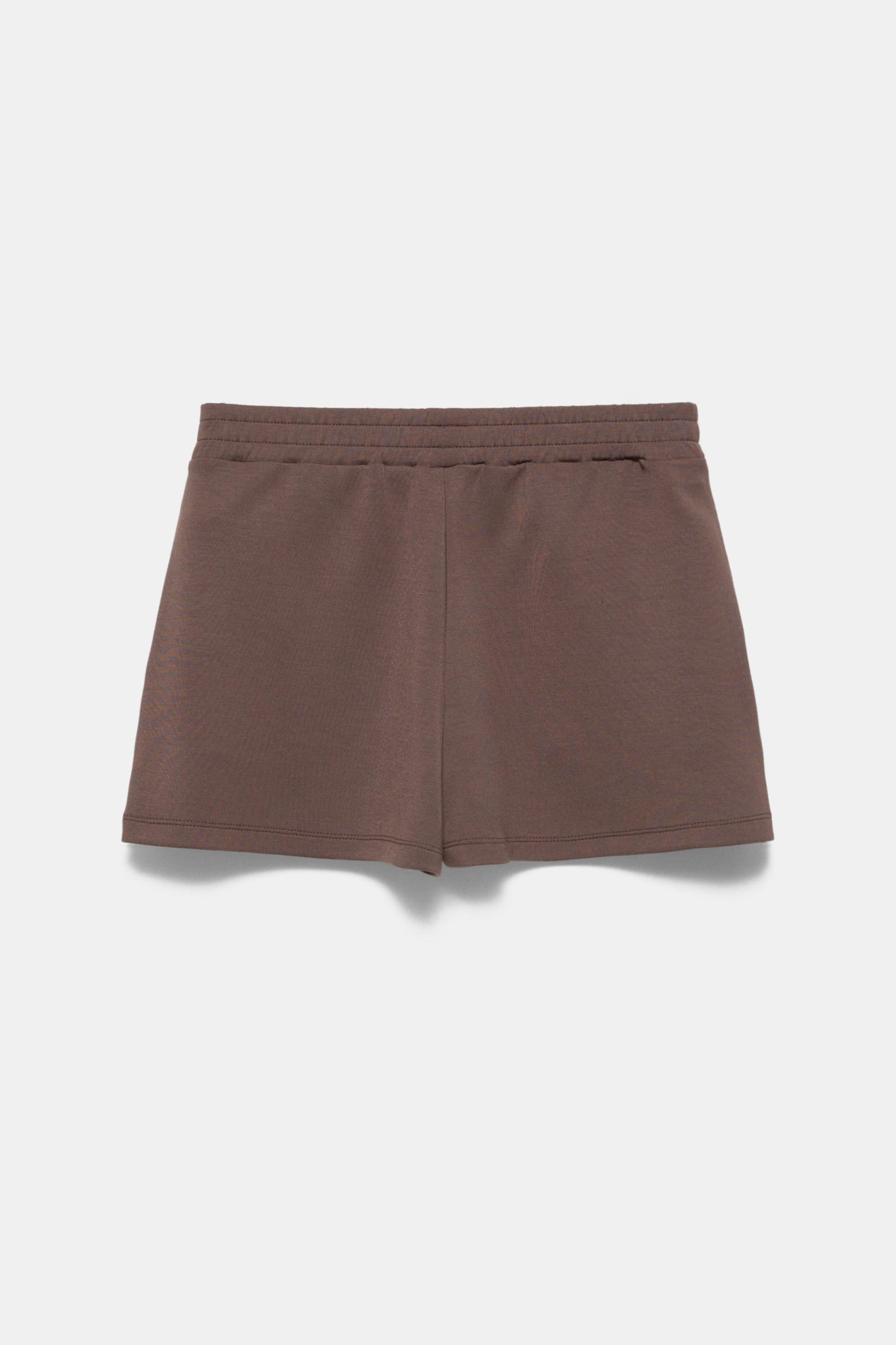 Soft touch sports shorts — Brown