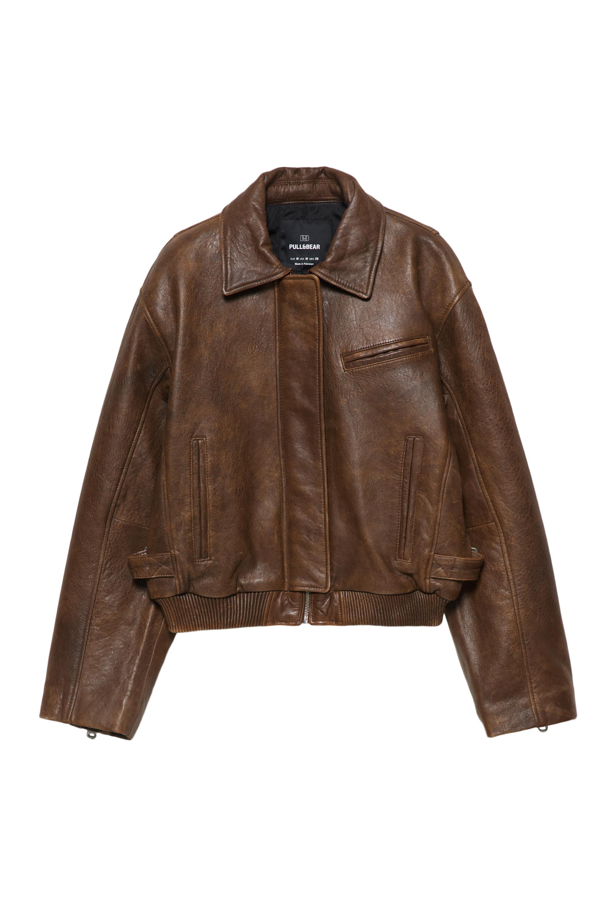 100% Leather Bomber Jacket