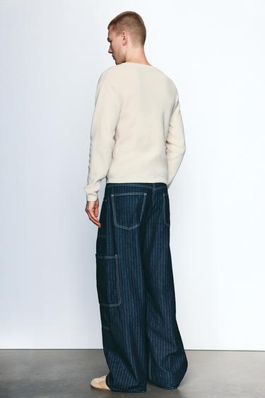 Henley collar jumper — White 3
