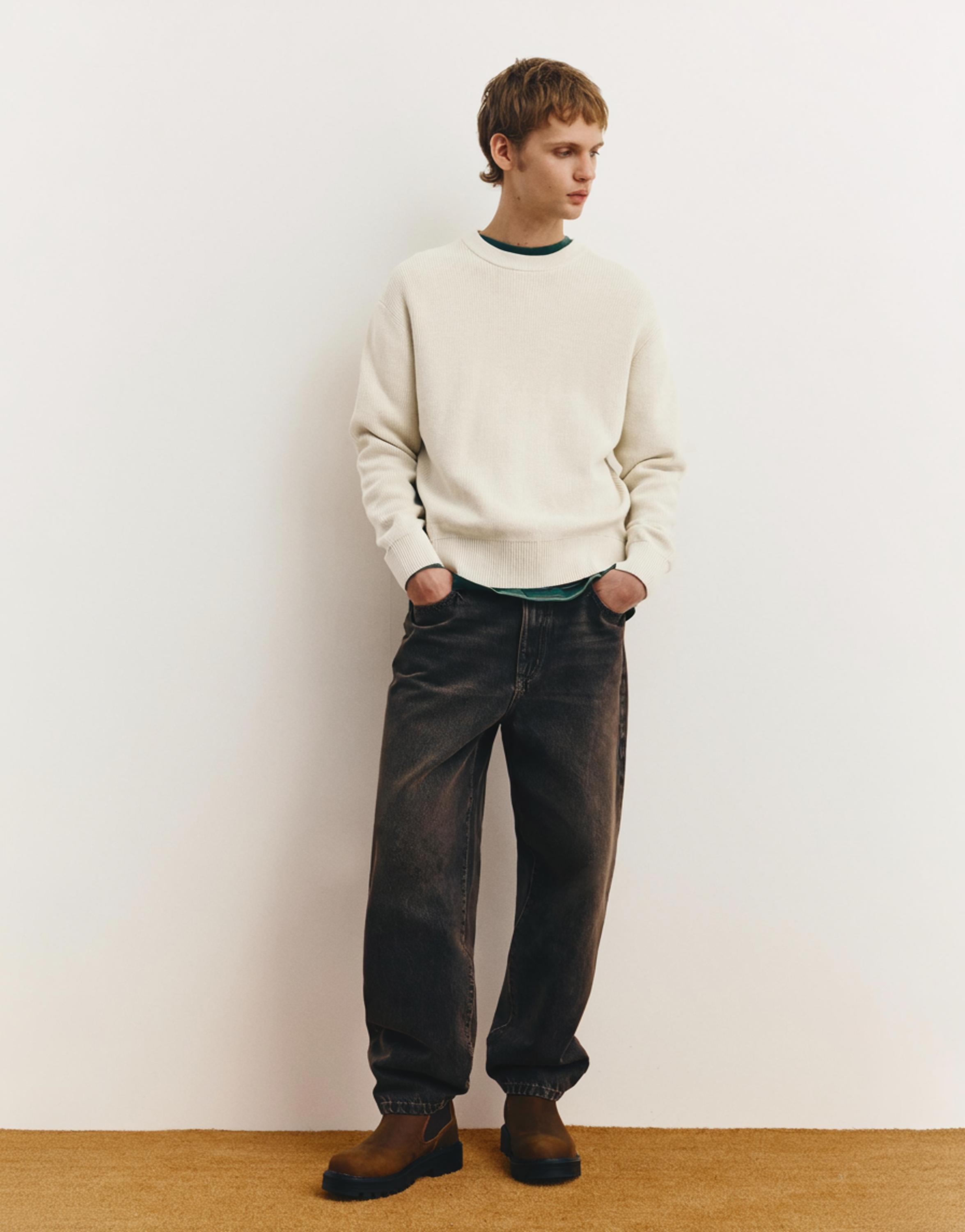 Bisiklet yaka kazak - Görsel 7