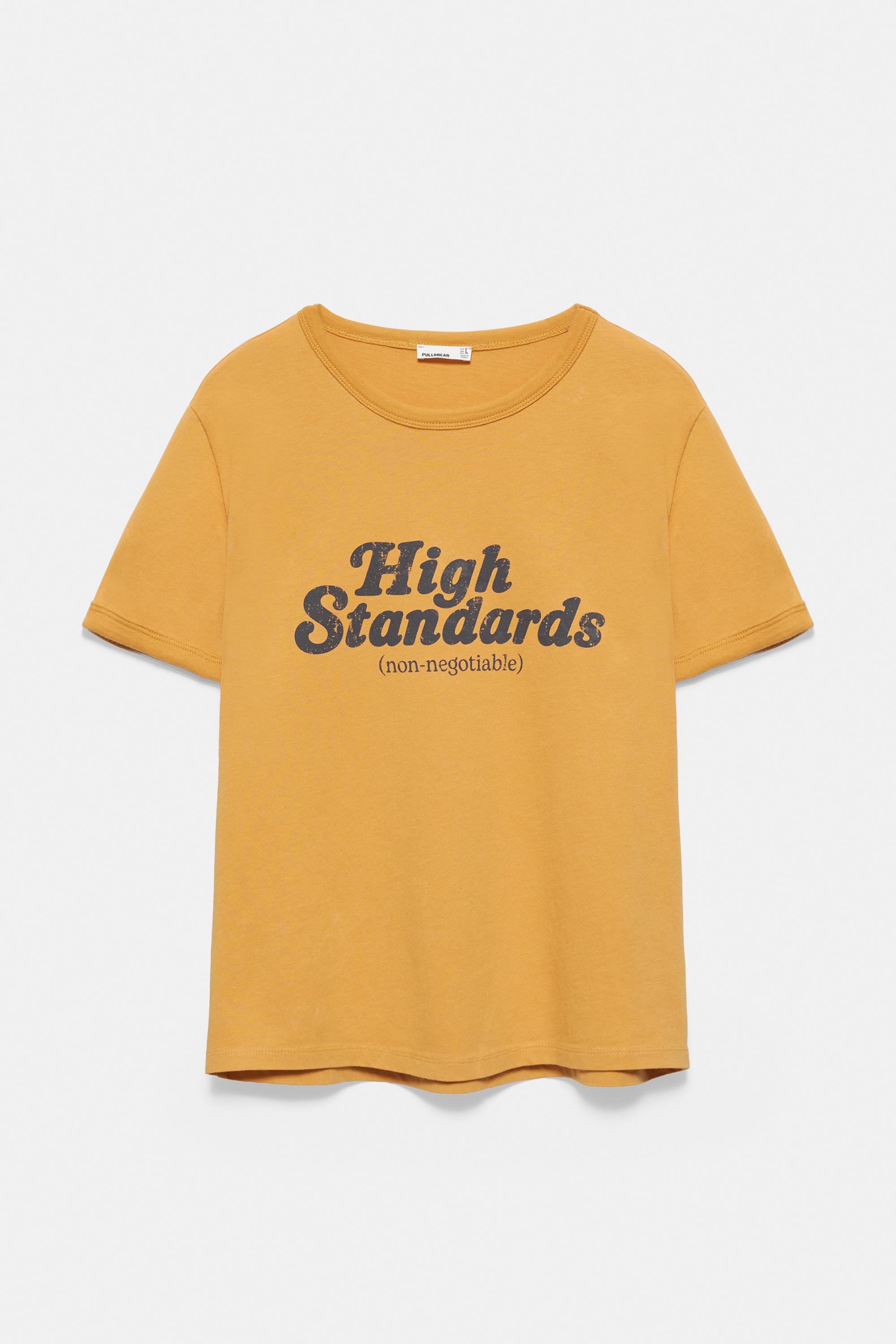 Pull&Bear High Standards grafik baskılı Tişört