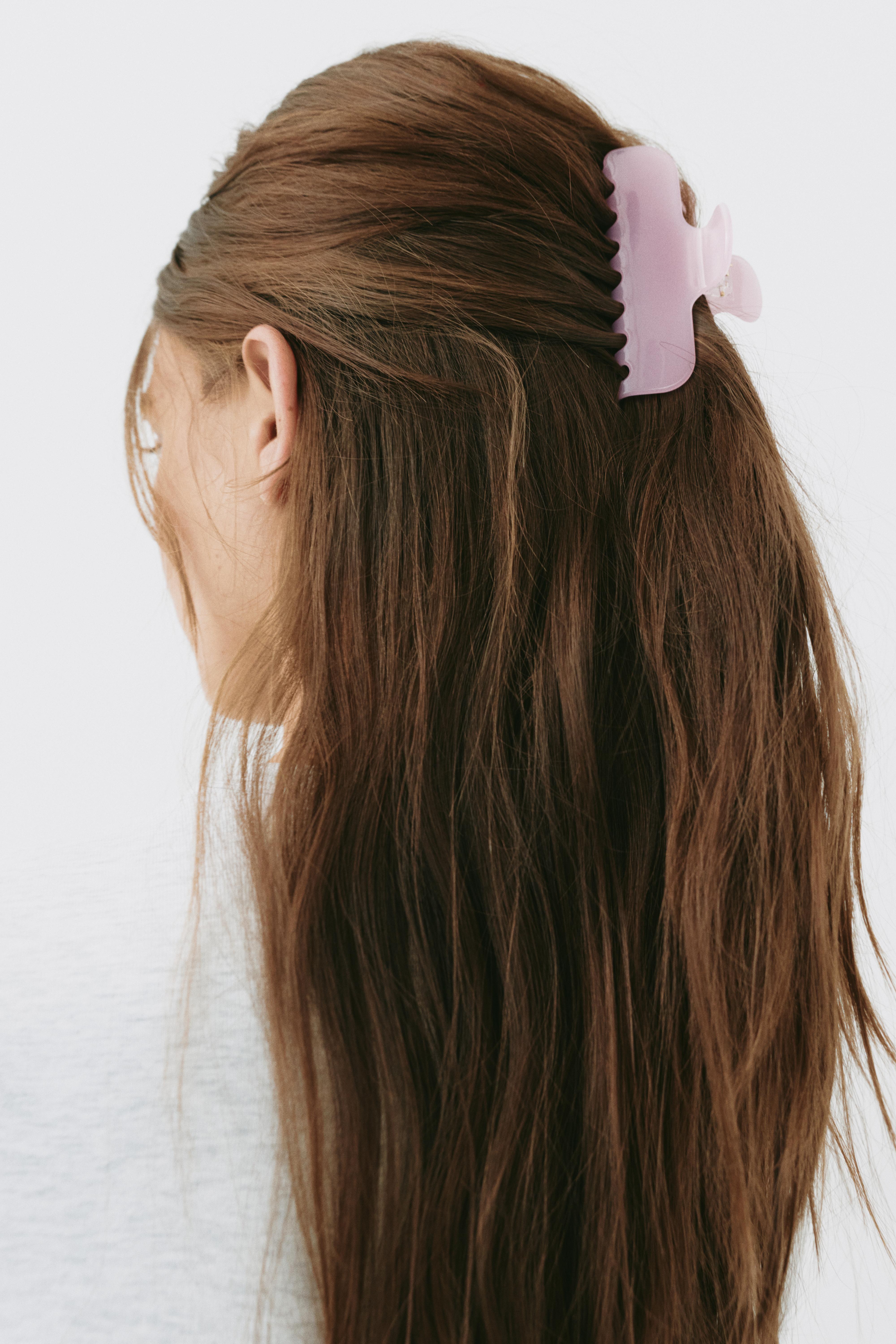 Jelly hair clip — Pink