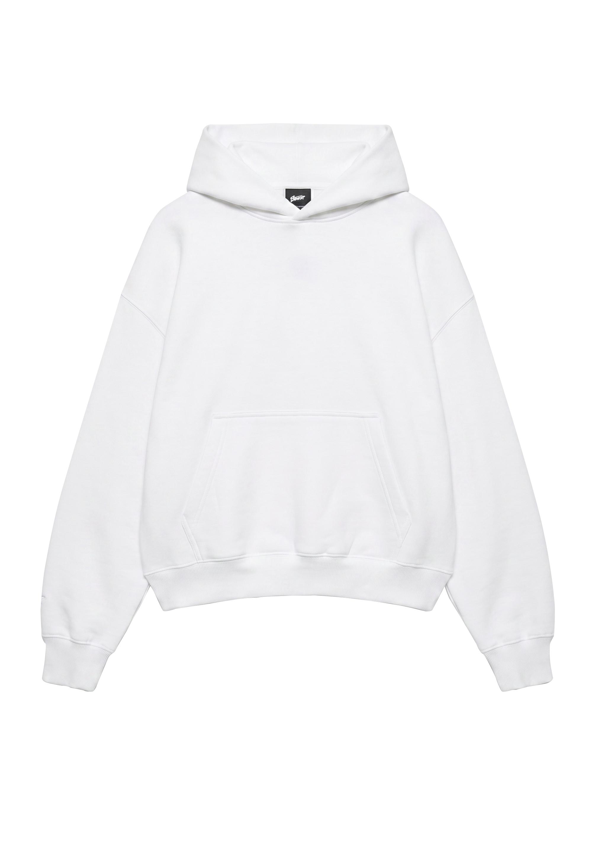 STWD boxy-fit logo hoodie — Off white