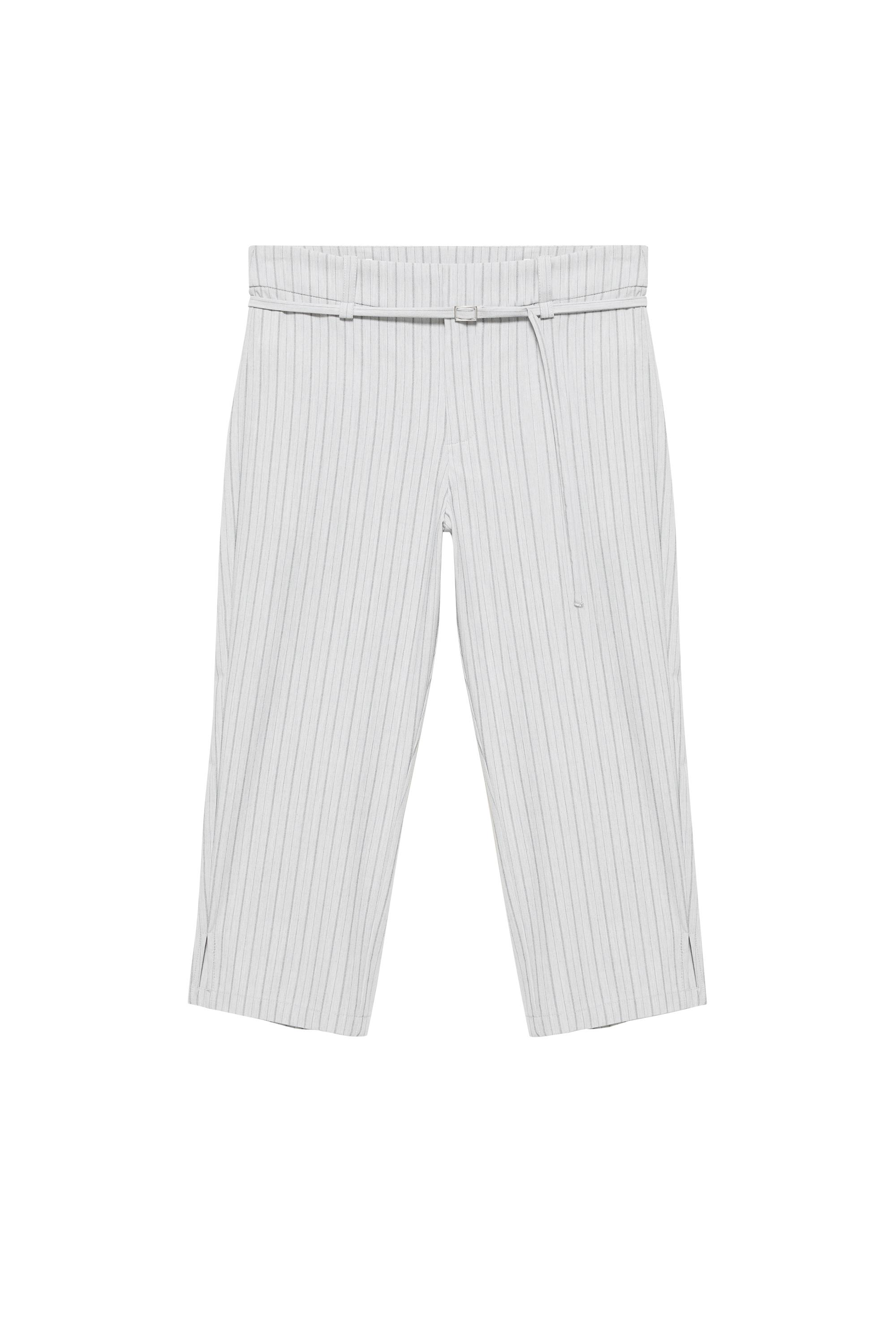 Pantalón capri rayas
