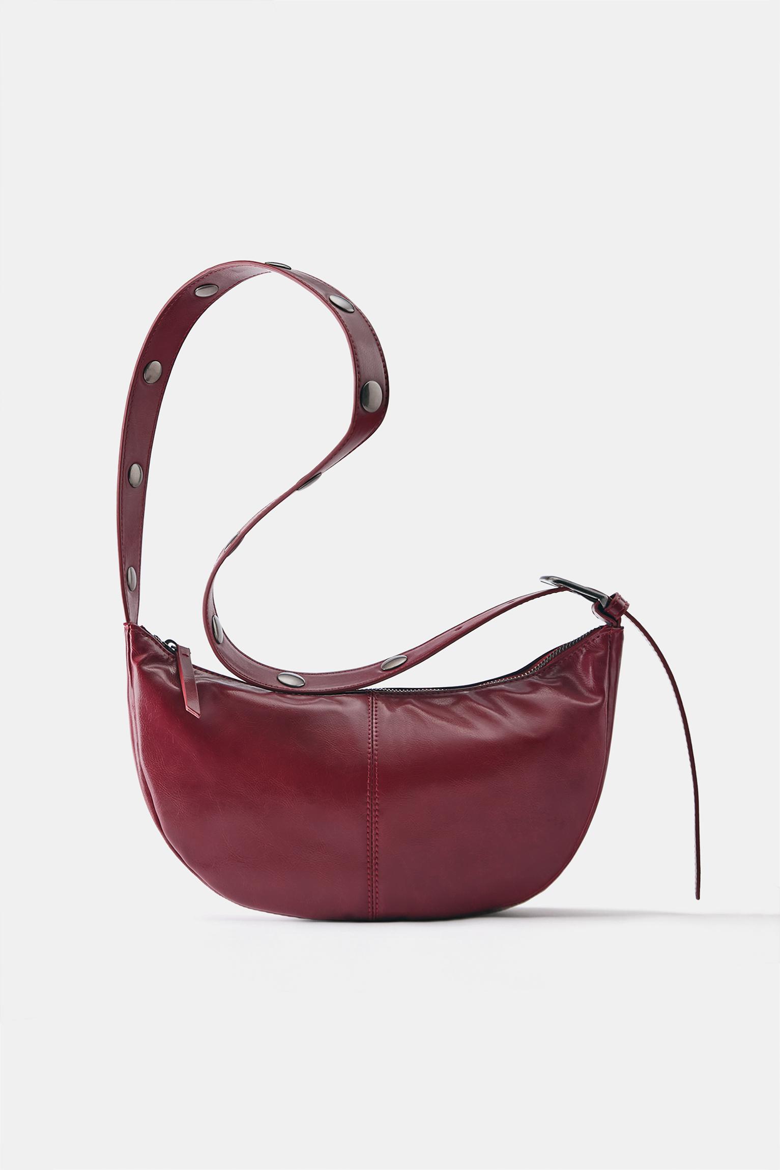 Studded crossbody bag — Red