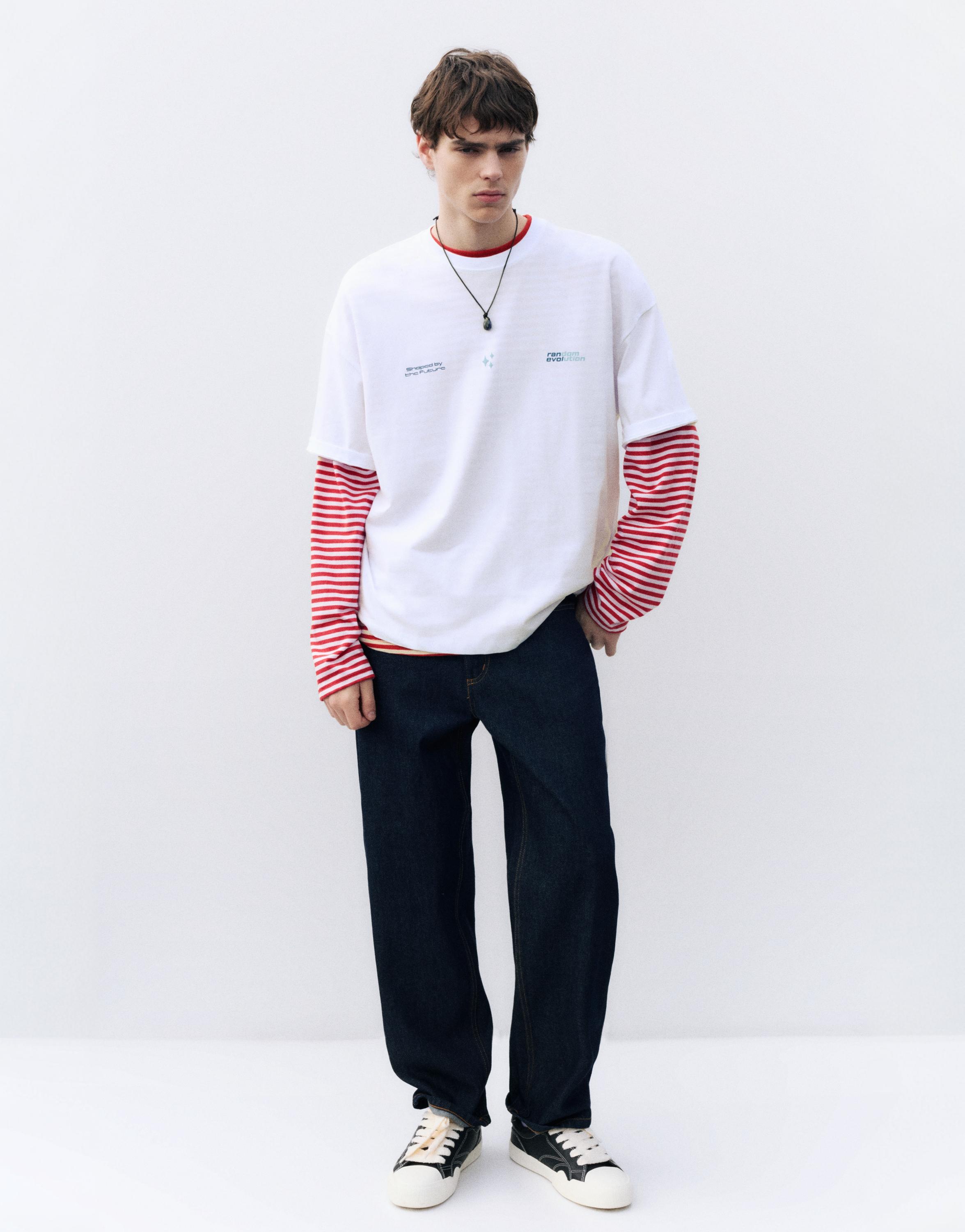 STWD boxy graphic T-shirt — White