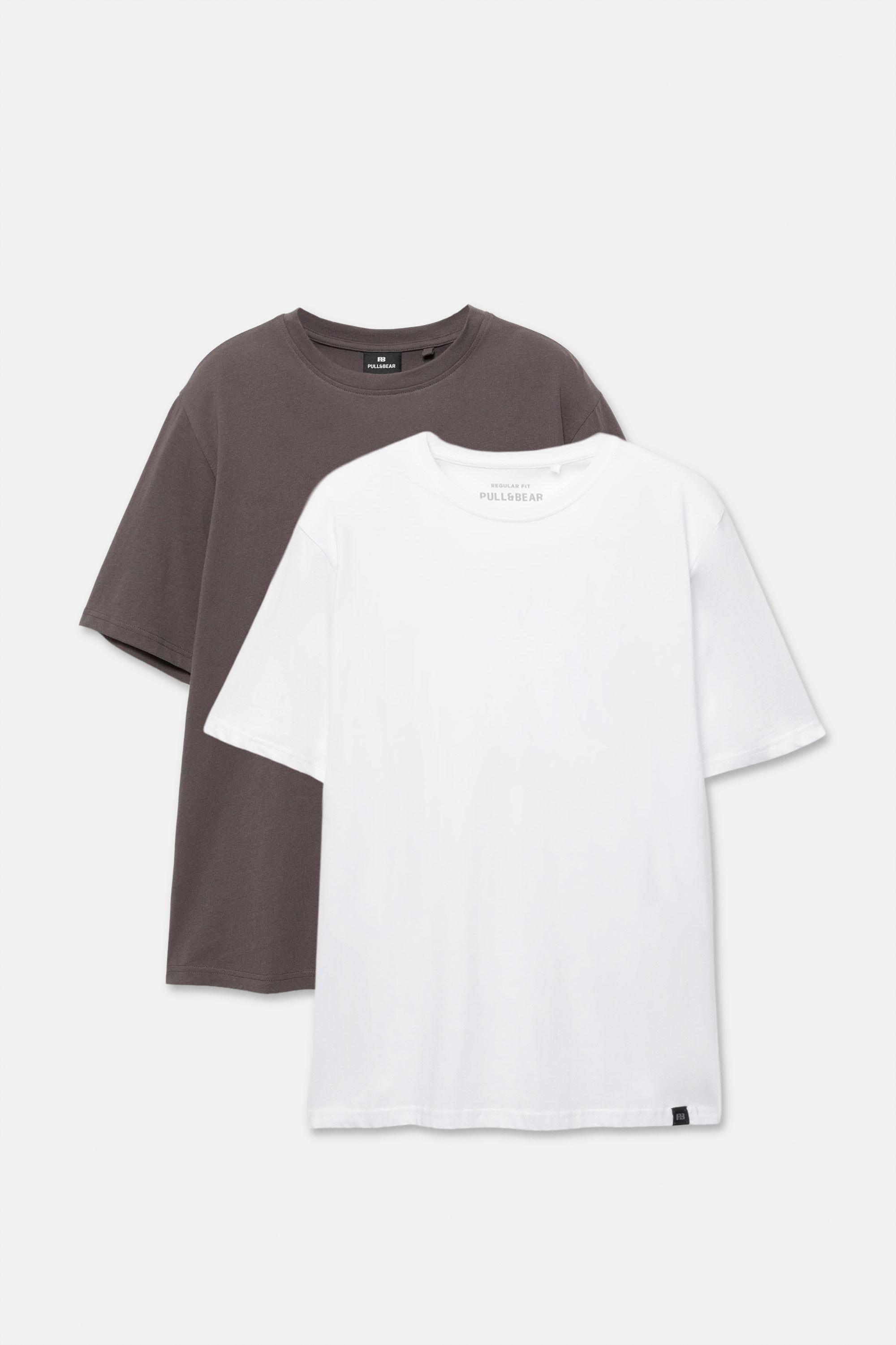 2-pack of basic T-shirts — Bluish grey