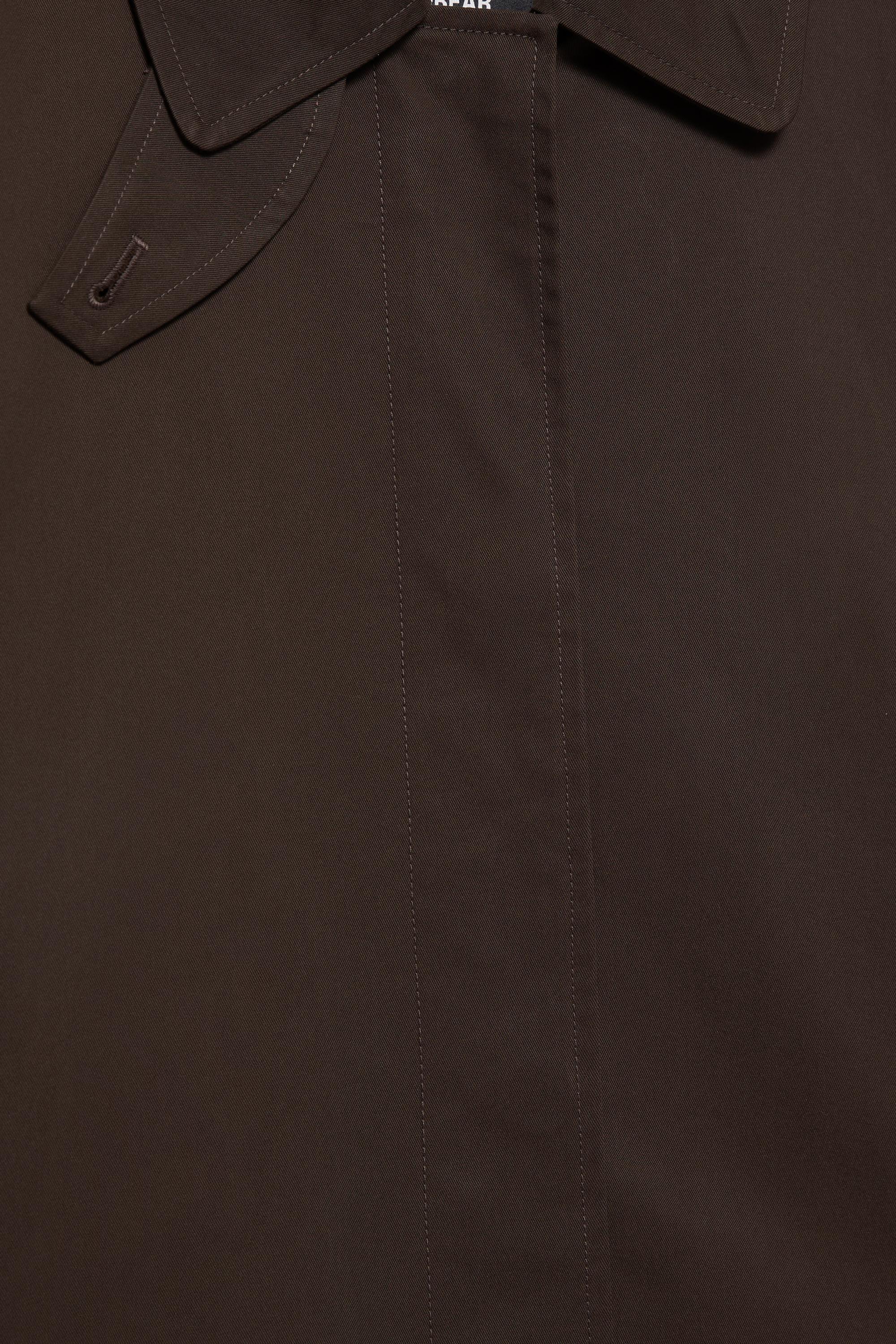 Kahverengi oversize trençkot