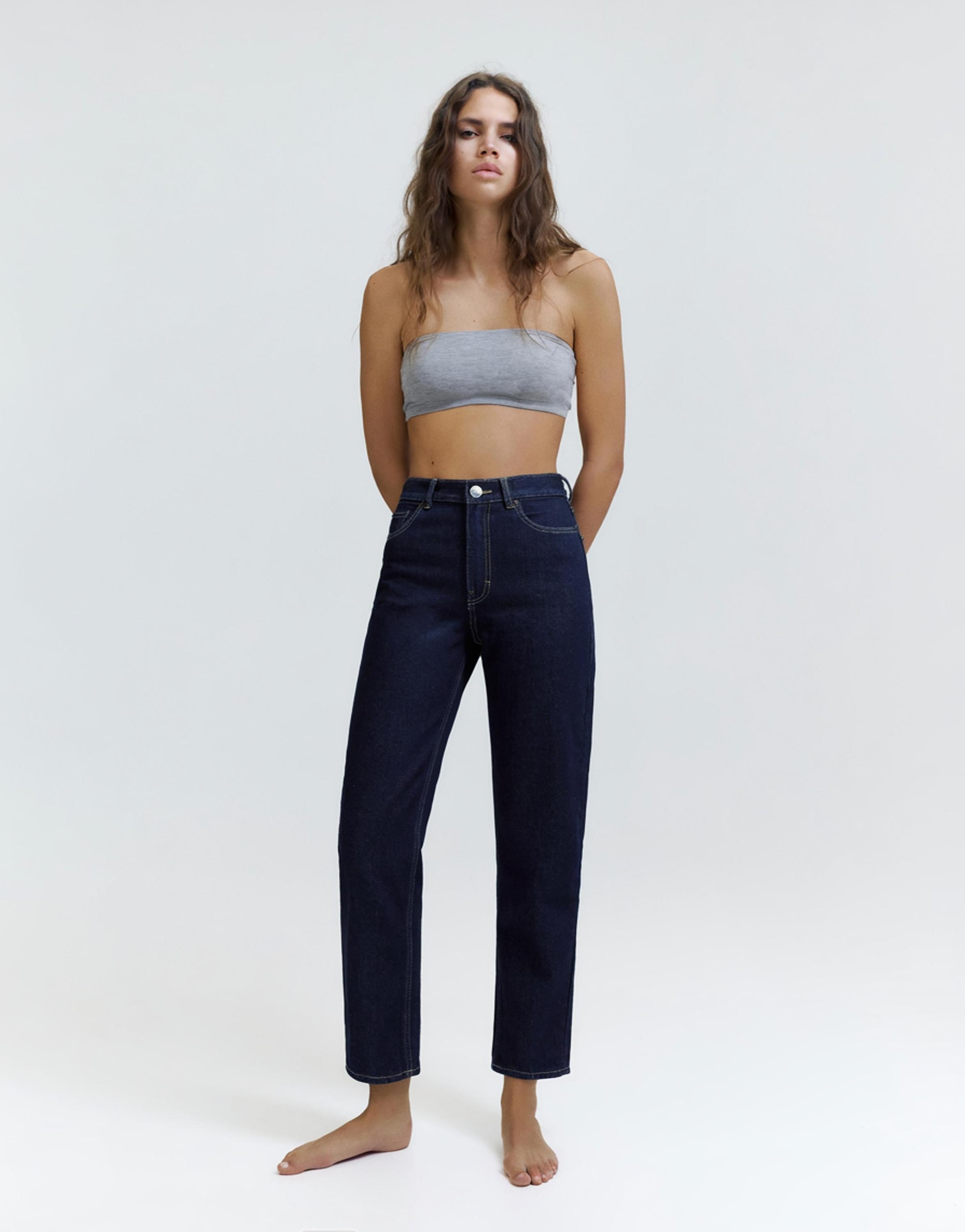 Mom fit yüksek bel jean - Görsel 188