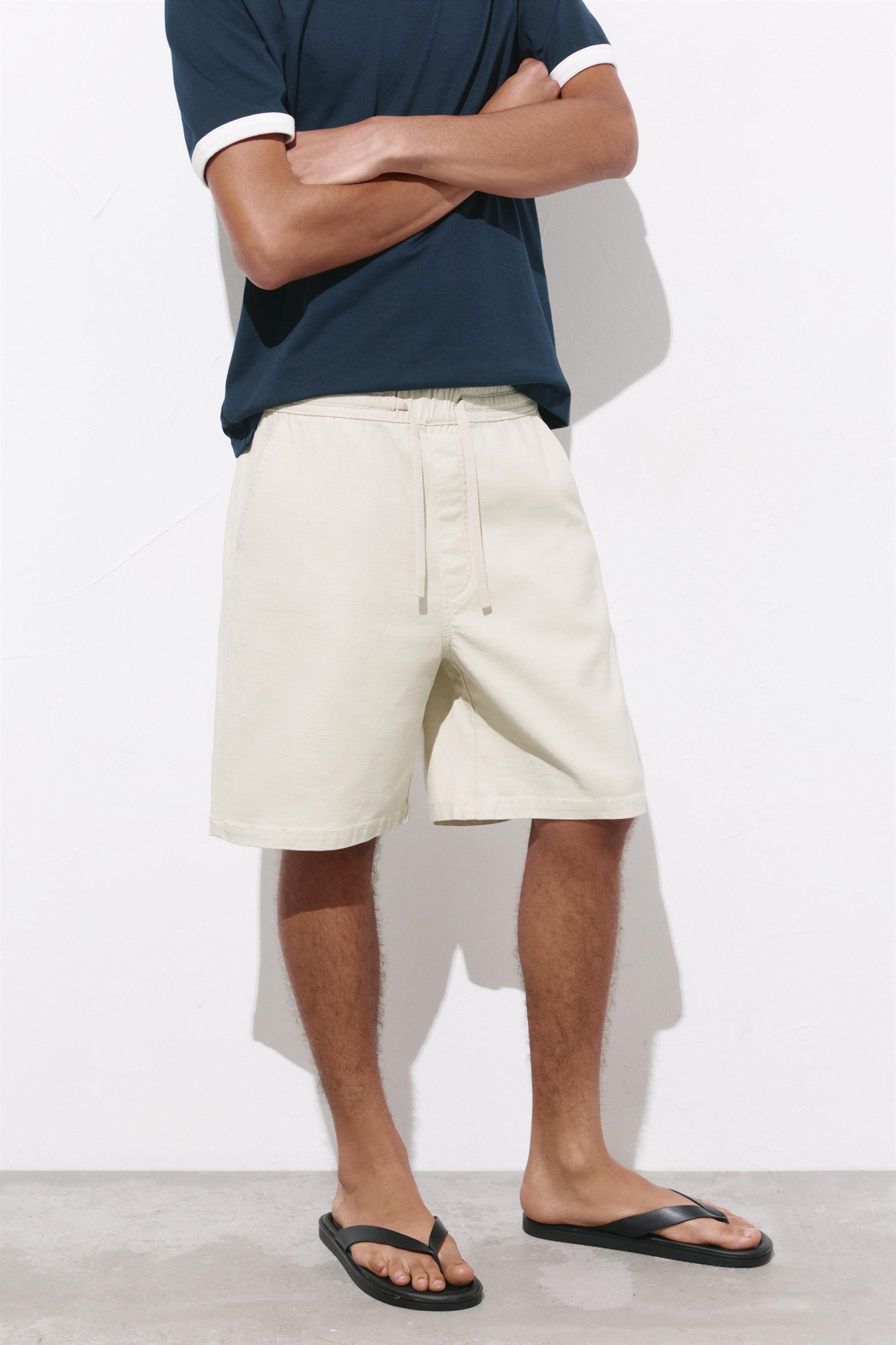 Bermuda sweat shorts — Sand