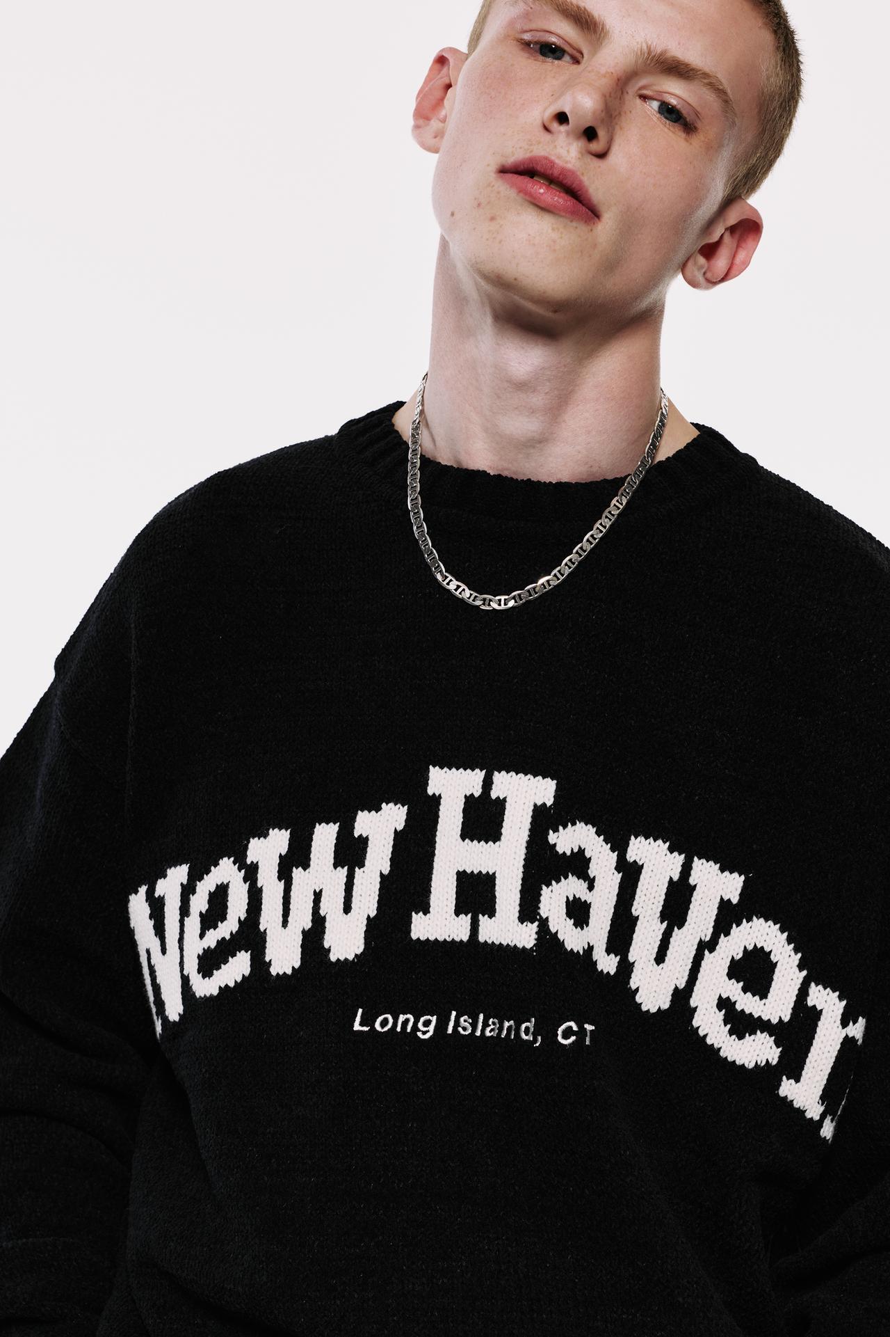 Graphic jumper — Black
