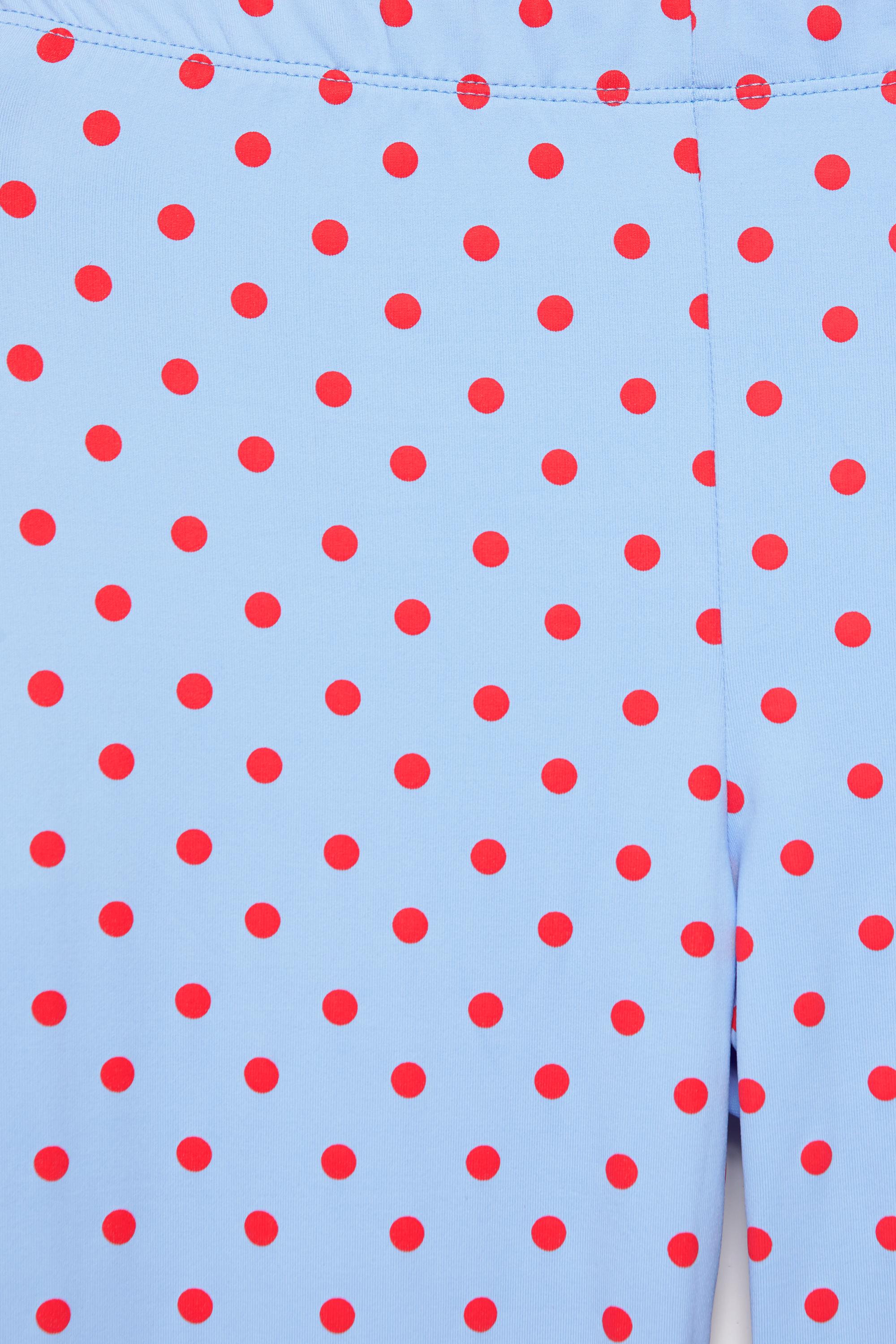 Polka dot capris — Pastel blue