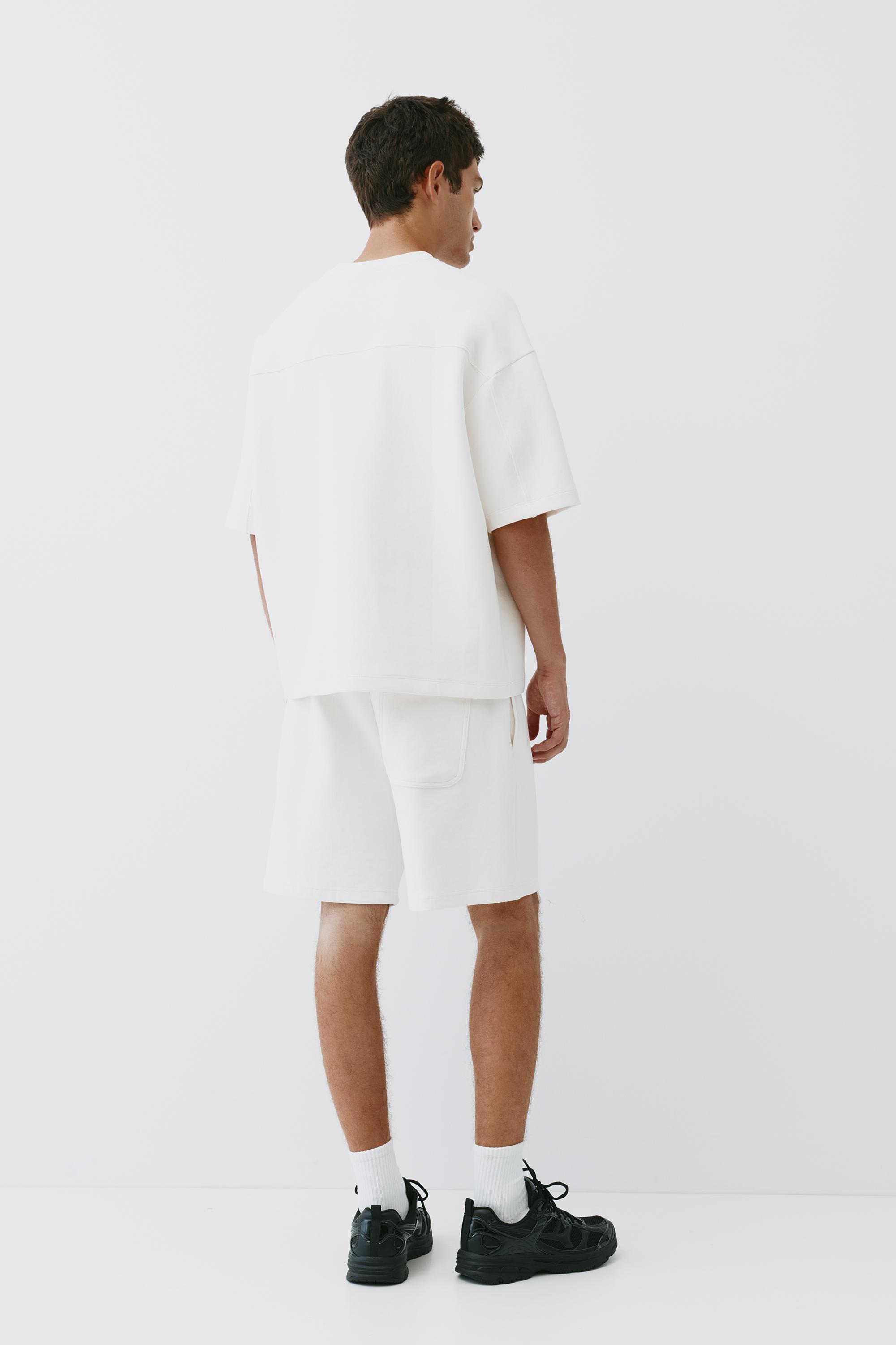 Interlock short sleeve sweatshirt — Off white