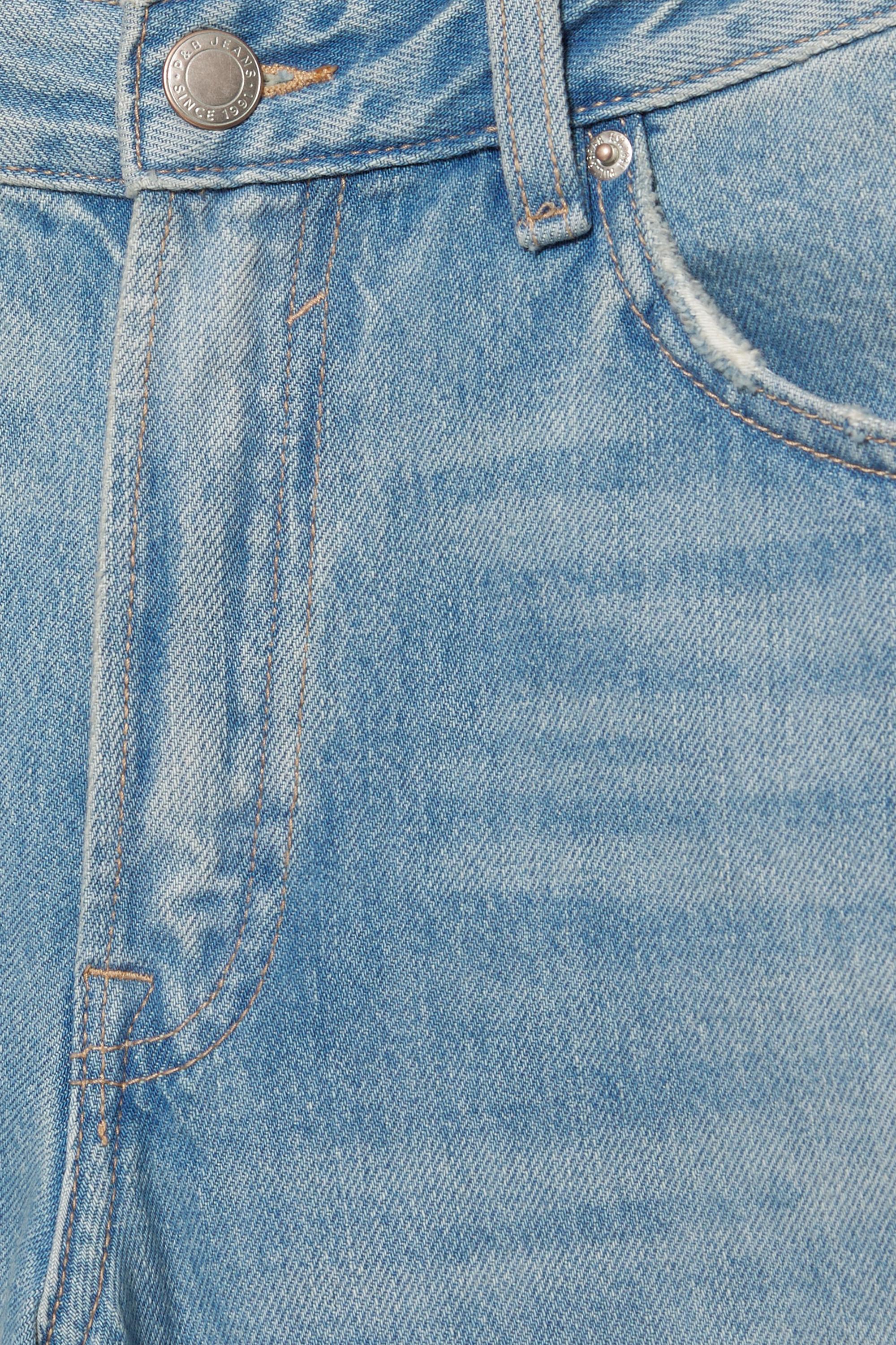 Düşük bel denim şort - Görsel 21