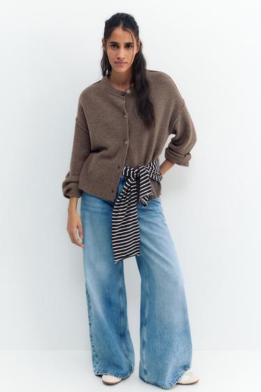 Soft-touch cardigan — Brown 4