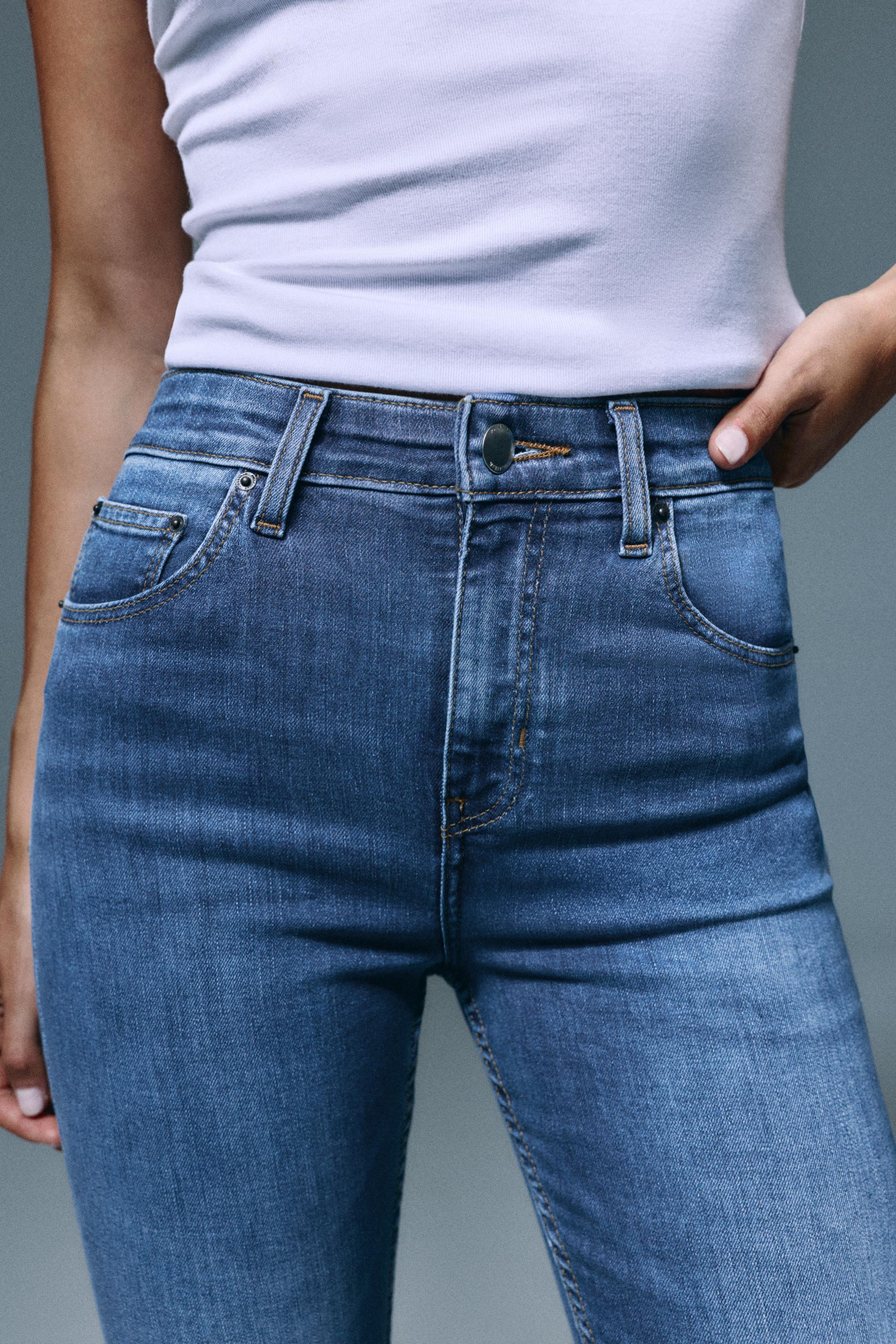 Pull&Bear Yüksek bel skinny jean görsel 7
