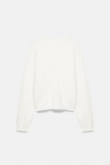 V-neck jumper — Ecru 7