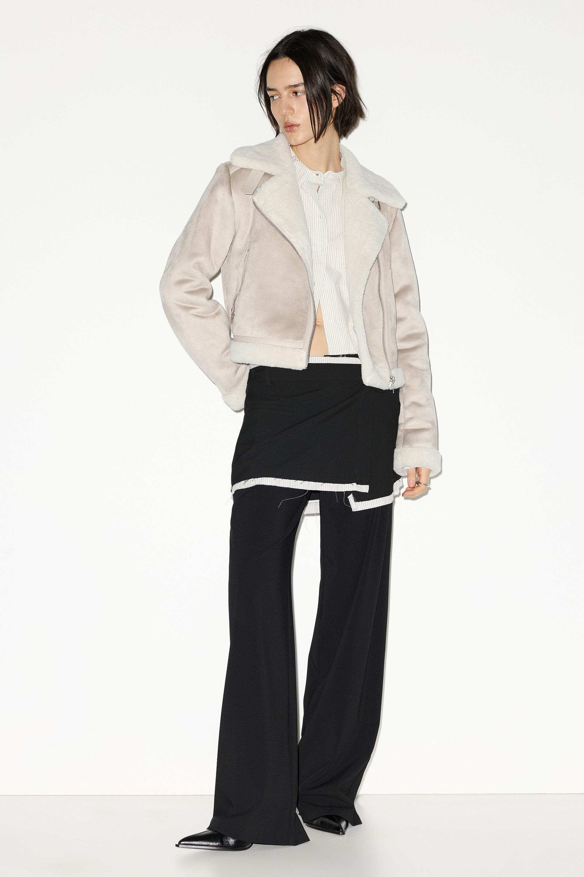 Short Reversible Jacket — Ecru
