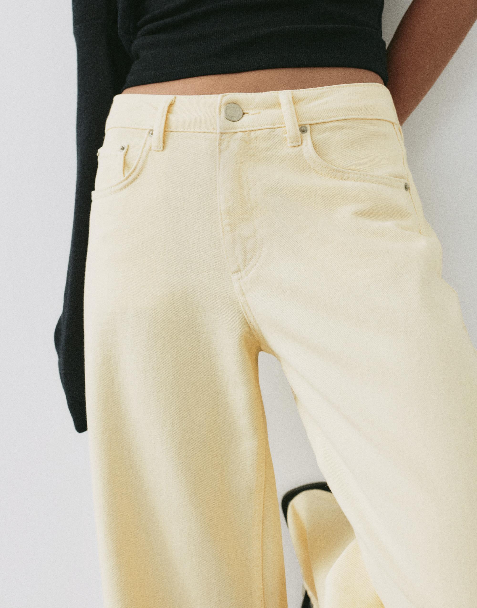 Oversize baggy jeans — Yellow