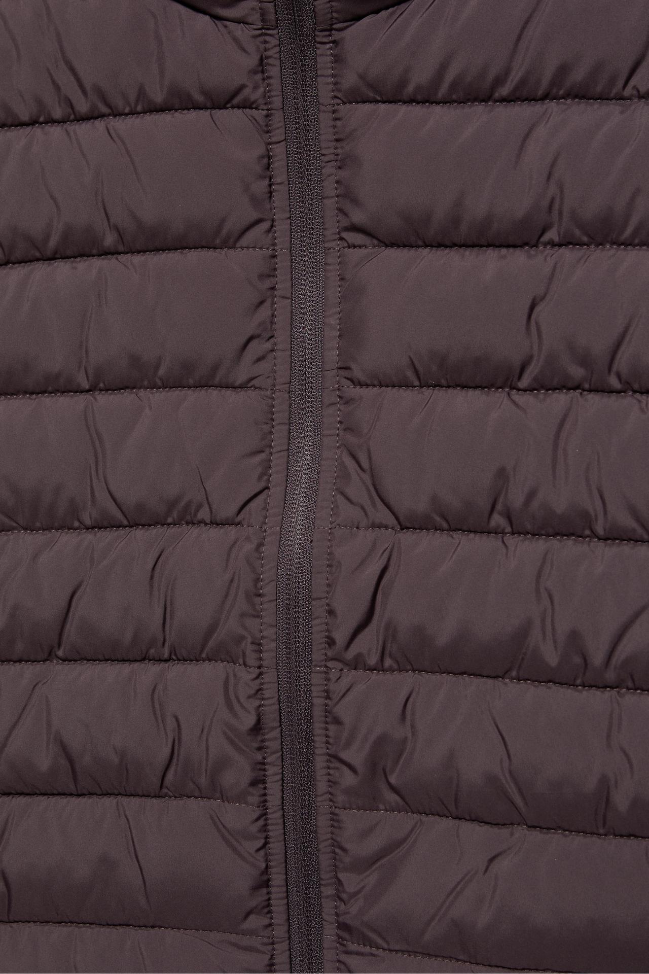 Quilted gilet — Dark brown