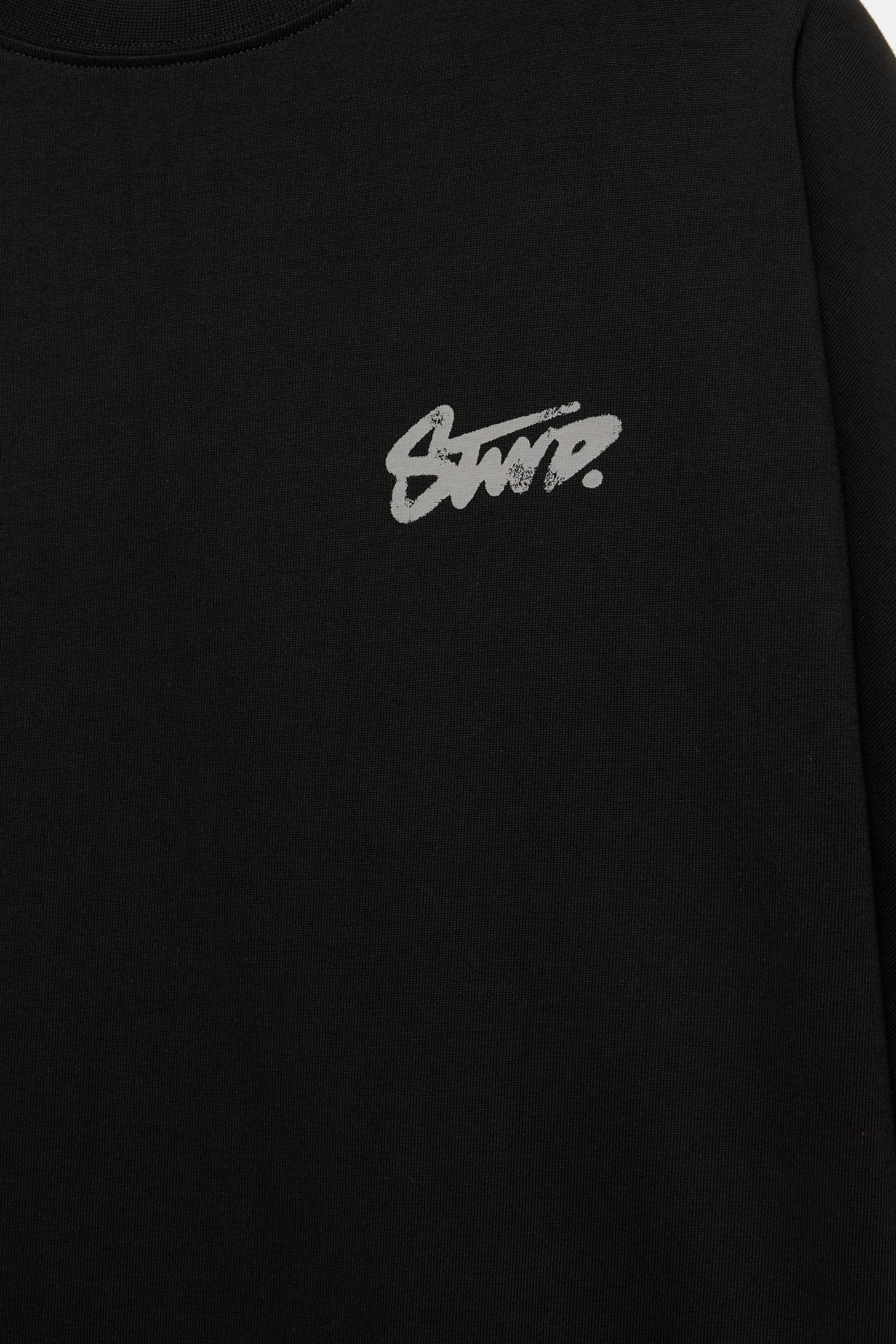 STWD graffiti logo T-shirt — Black