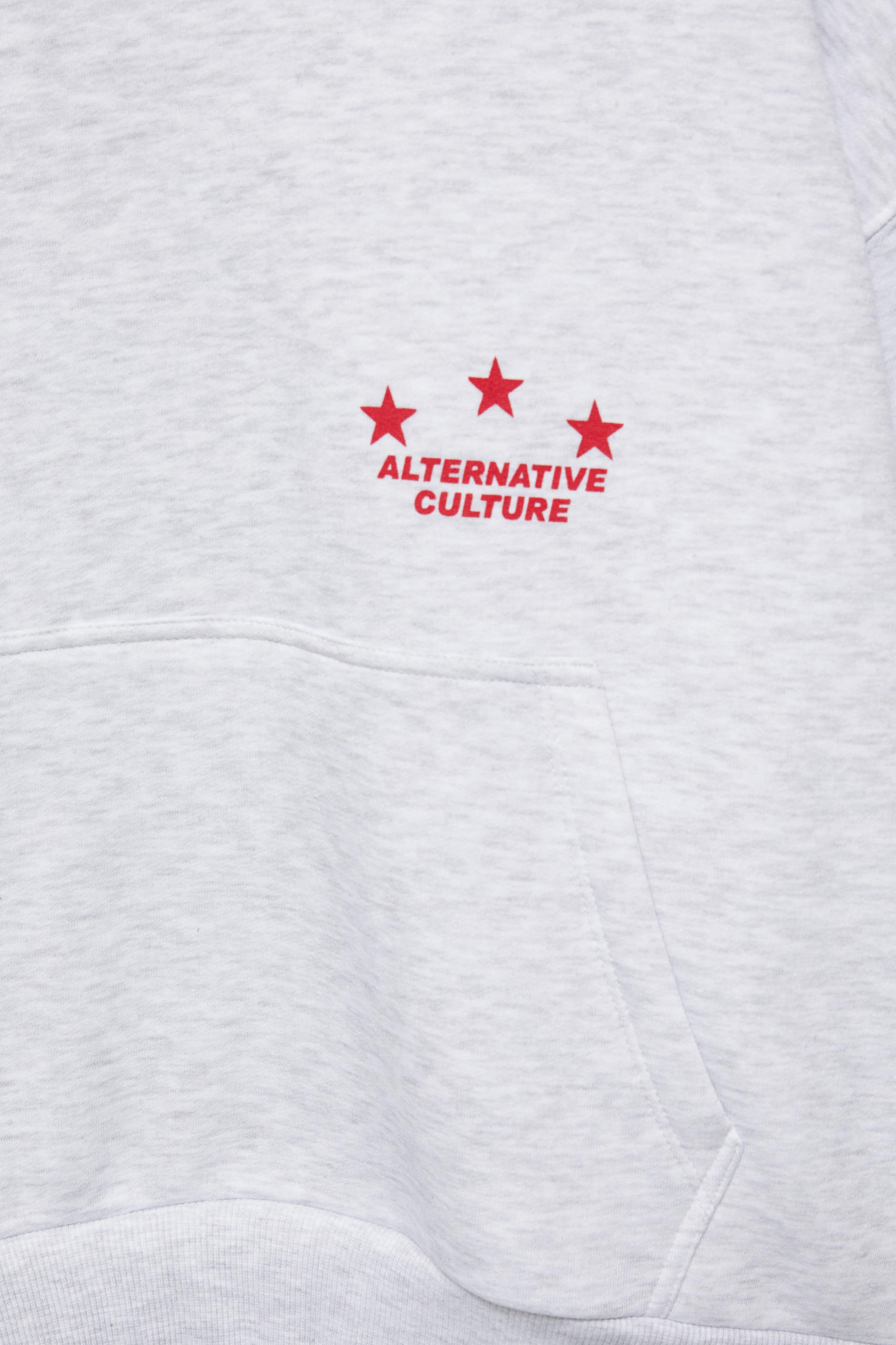 Pull&Bear Yıldız grafik baskılı kapüşonlu sweatshirt görsel 4