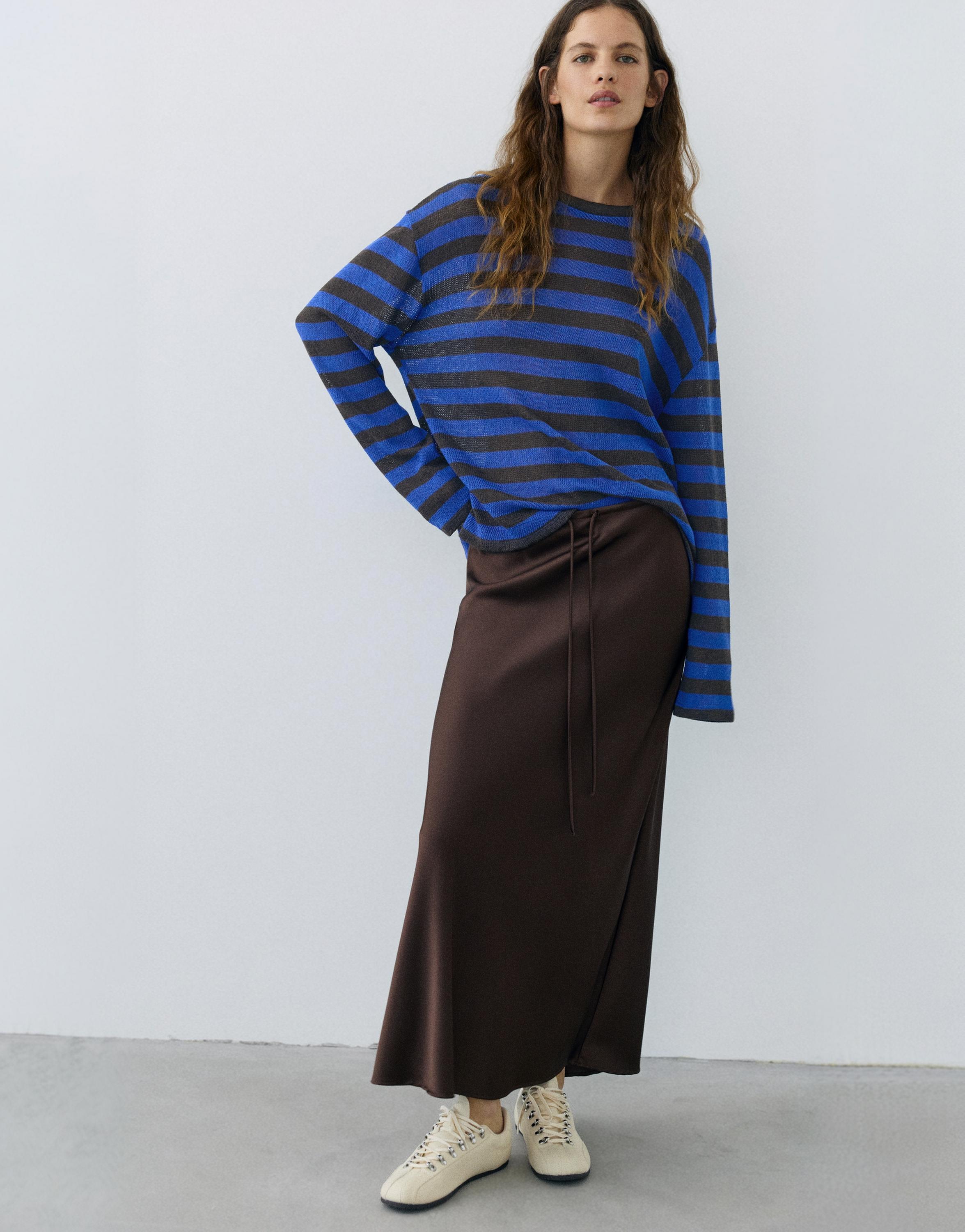 Striped knit T-shirt — Striped