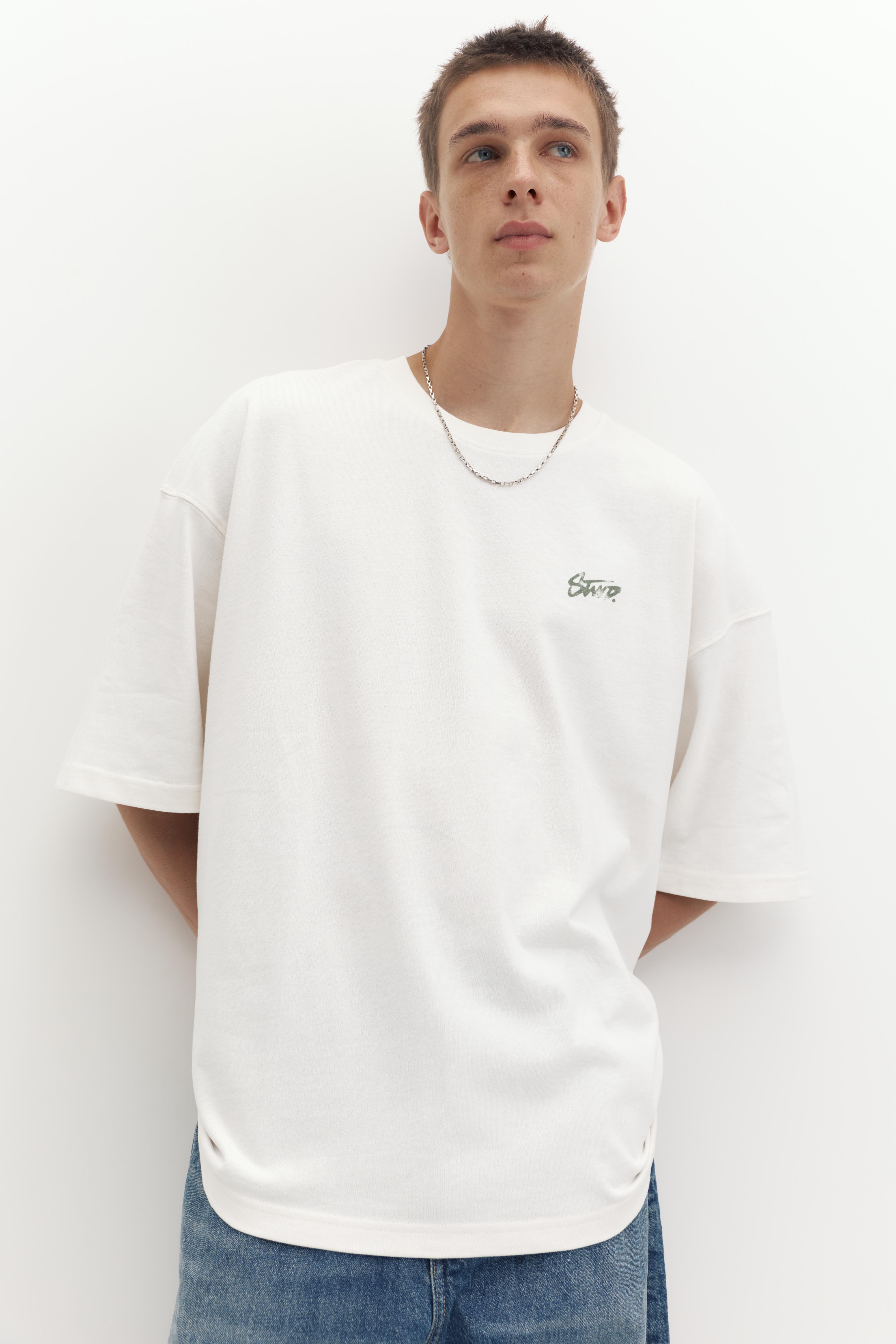 Oversize STWD T-shirt — Off white