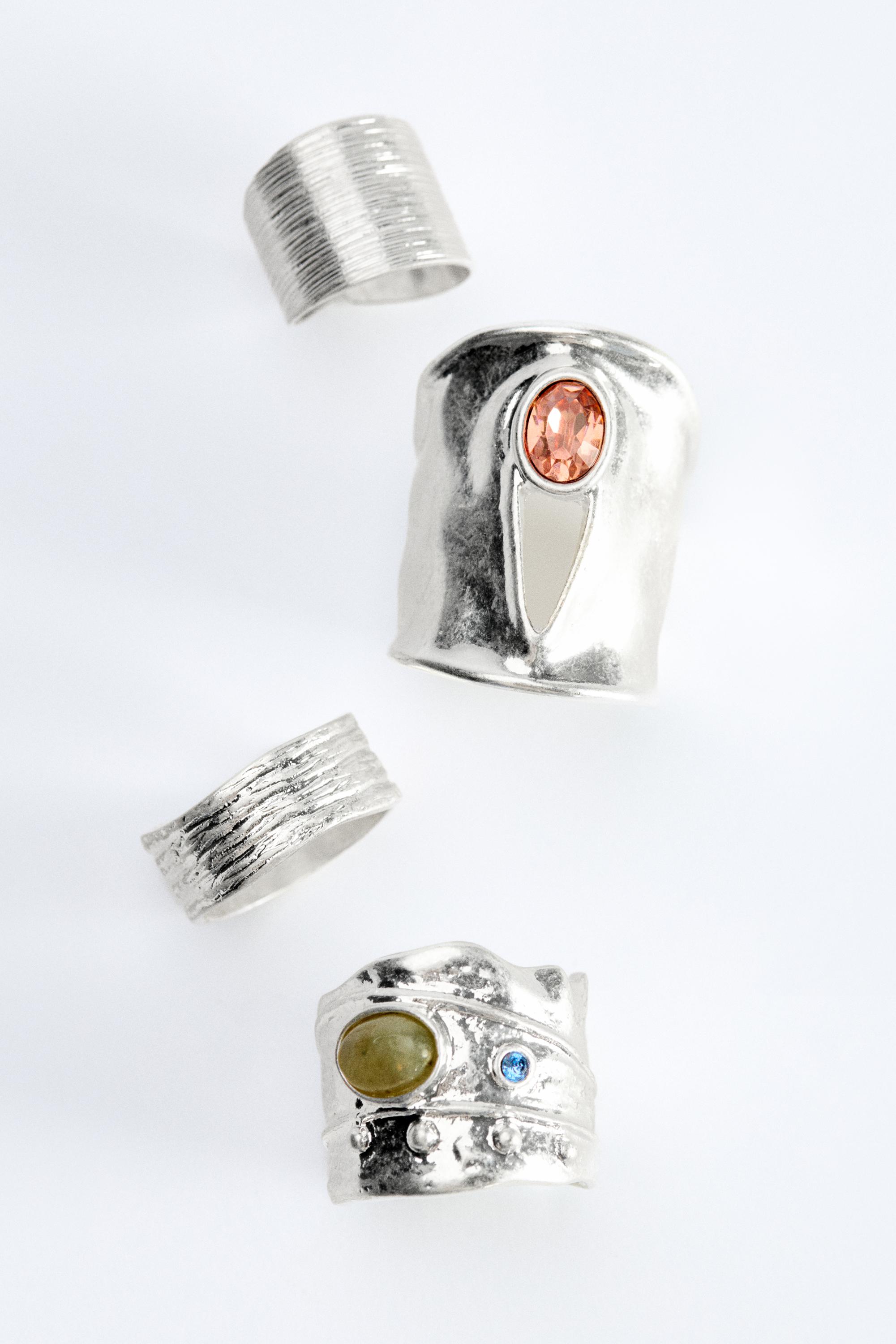 4’lü dokulu yüzük paketi - Görsel 9