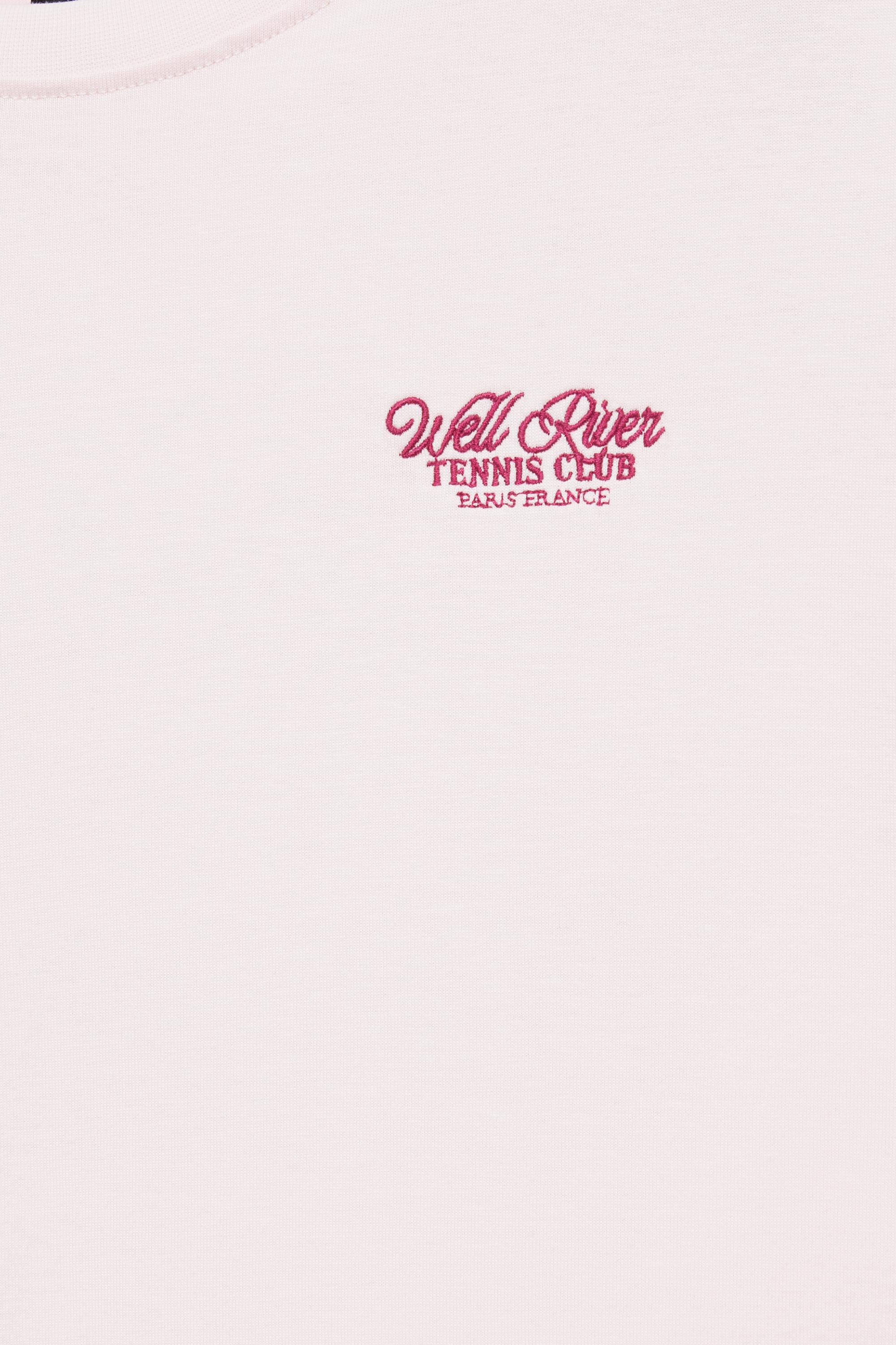 Tennis Club graphic T-shirt — Pink