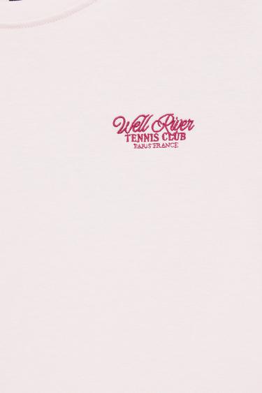 Tennis Club graphic T-shirt — Pink 9