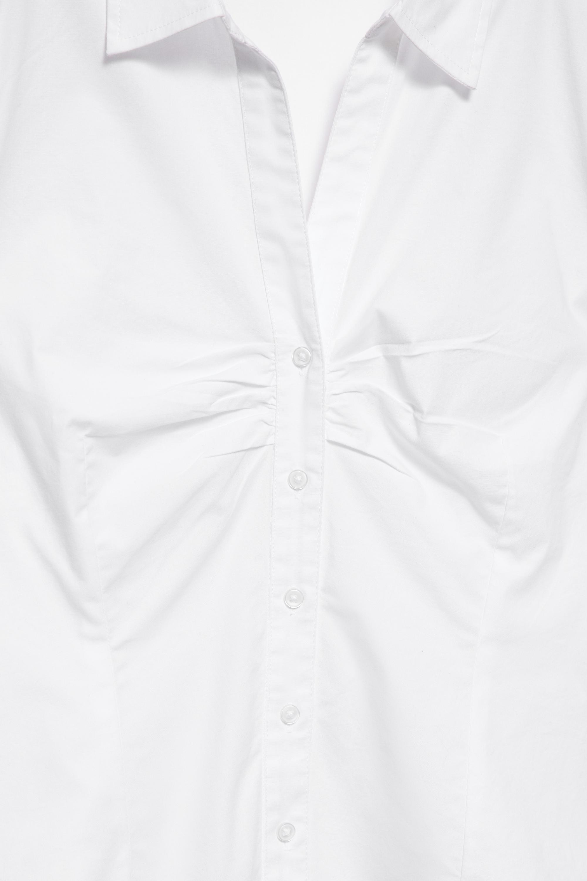 Slim fit short sleeve shirt — White