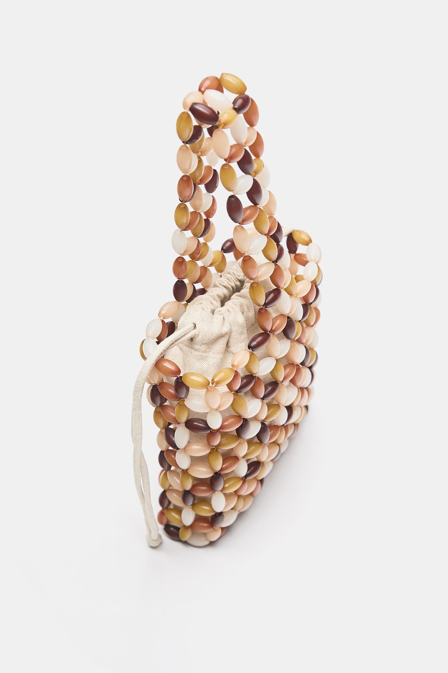 Boncuk detaylı el çantası - Görsel 23