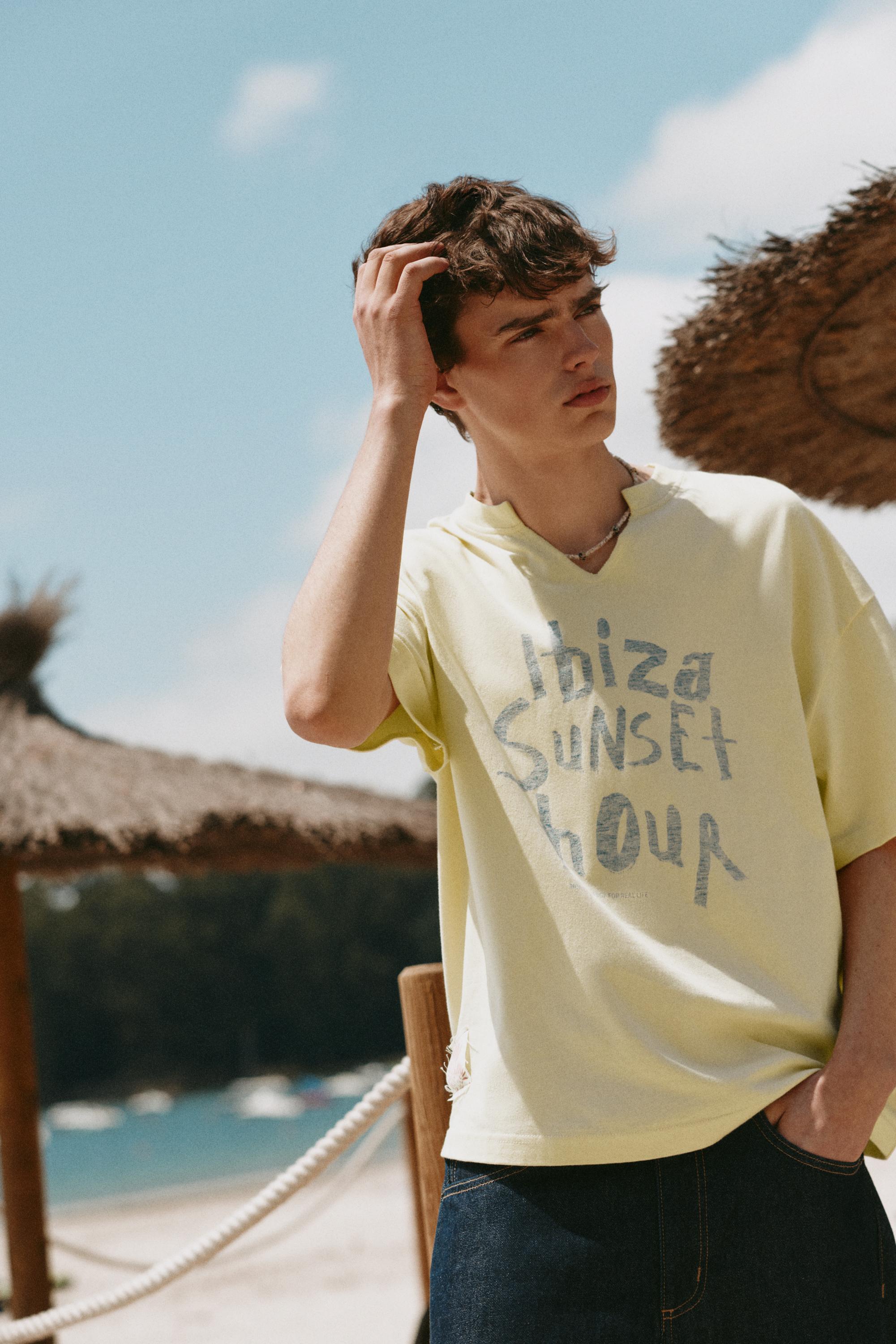 Ibiza Sunset Hour T-shirt — Yellow