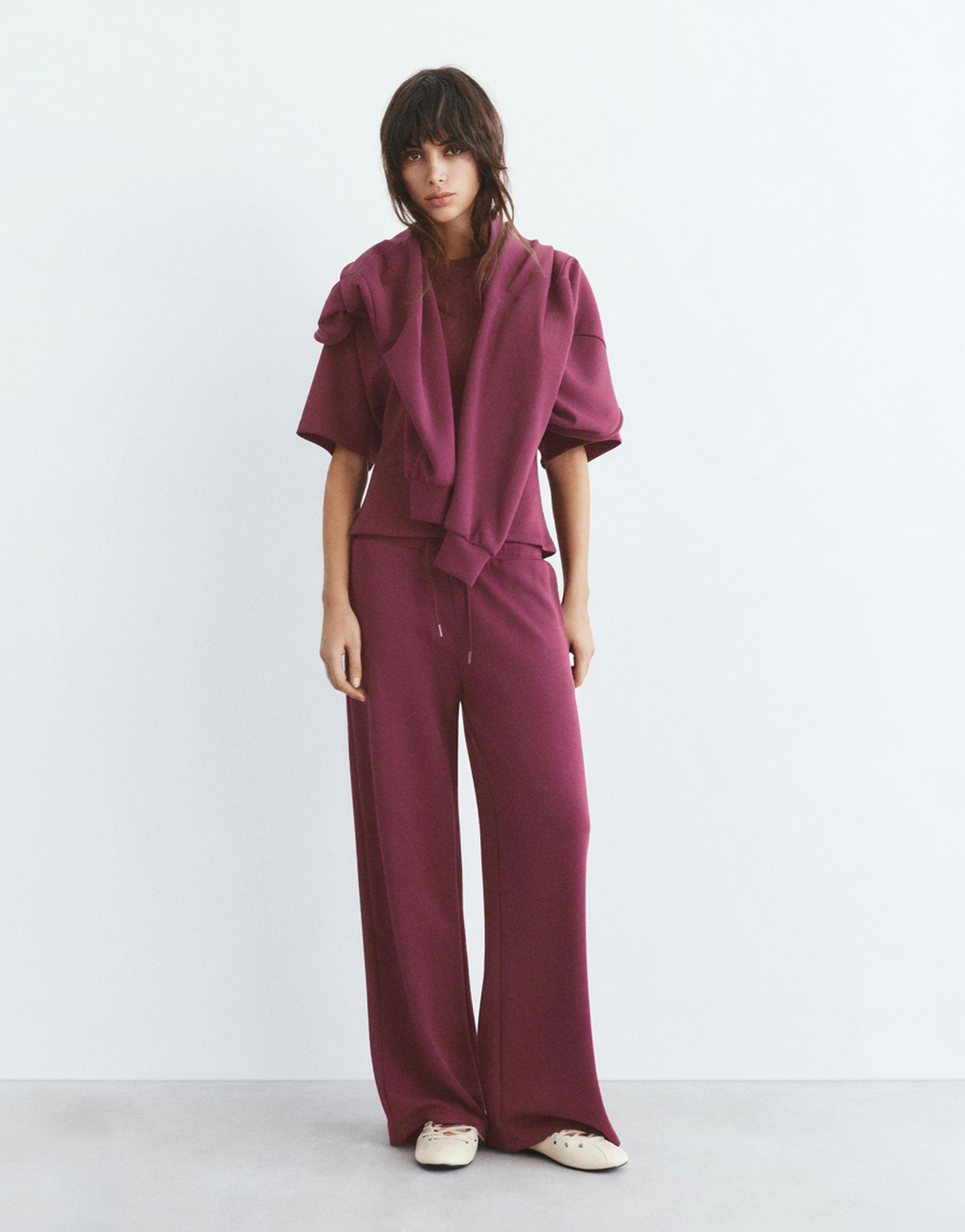 Yumuşak dokunuşlu geniş paça pantolon - Görsel 40