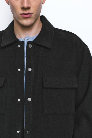Long sleeve overshirt — Black 4