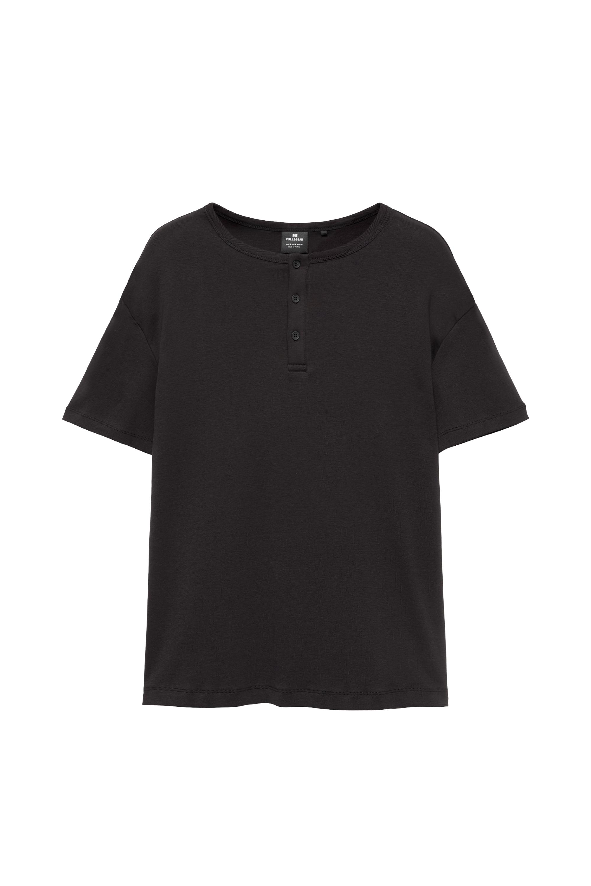 Basic henley t-shirt - Görsel 8