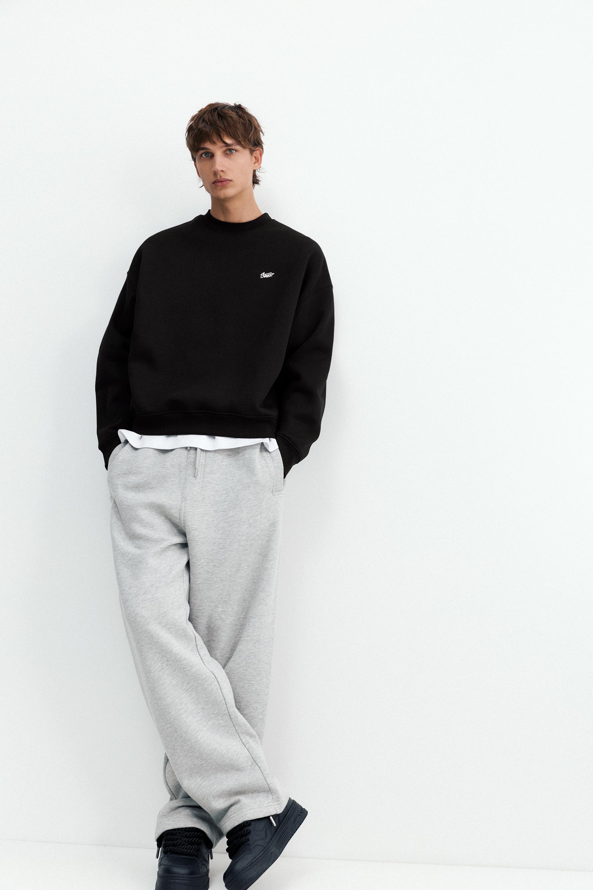 STWD boxy sweatshirt — Black