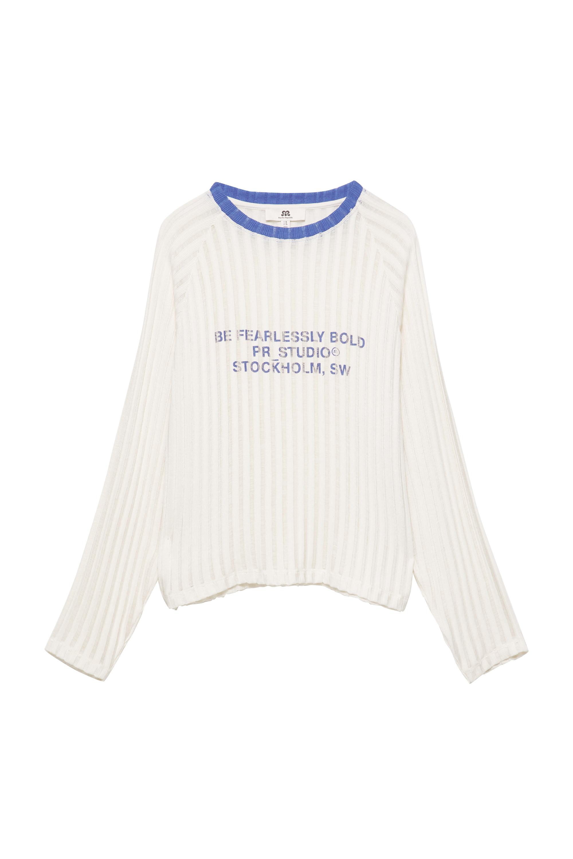 Pull&Bear Grafik örgü tişört görsel 3