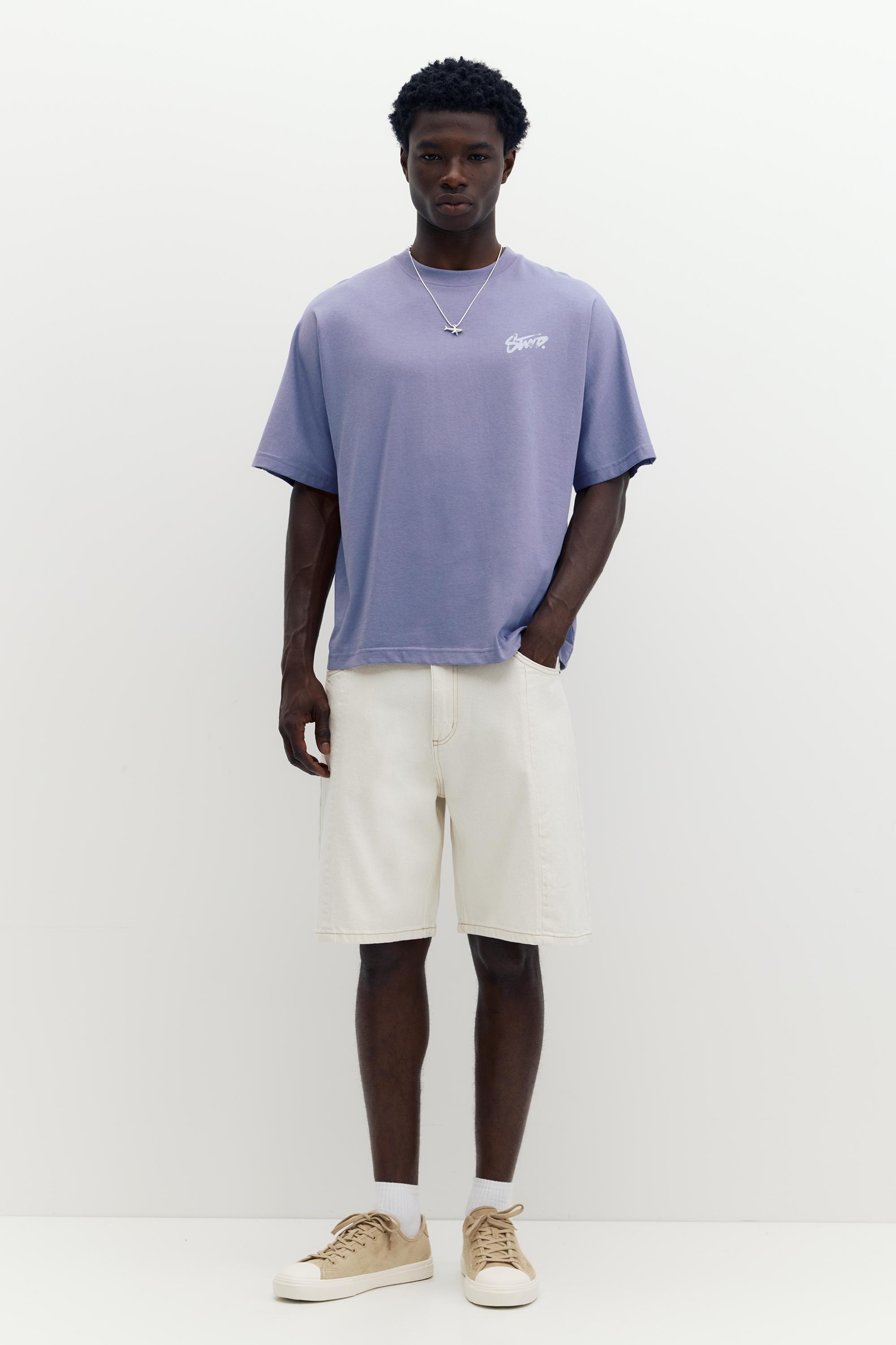 STWD graffiti logo T-shirt — Yale blue
