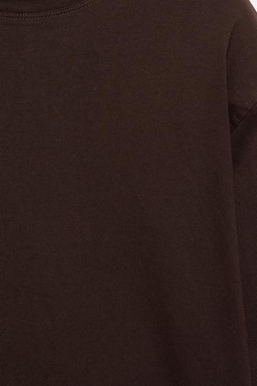 Oversize long sleeve T-shirt — Brown 8