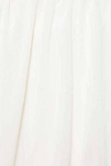 Strapless top with waistband — Pale ecru 8