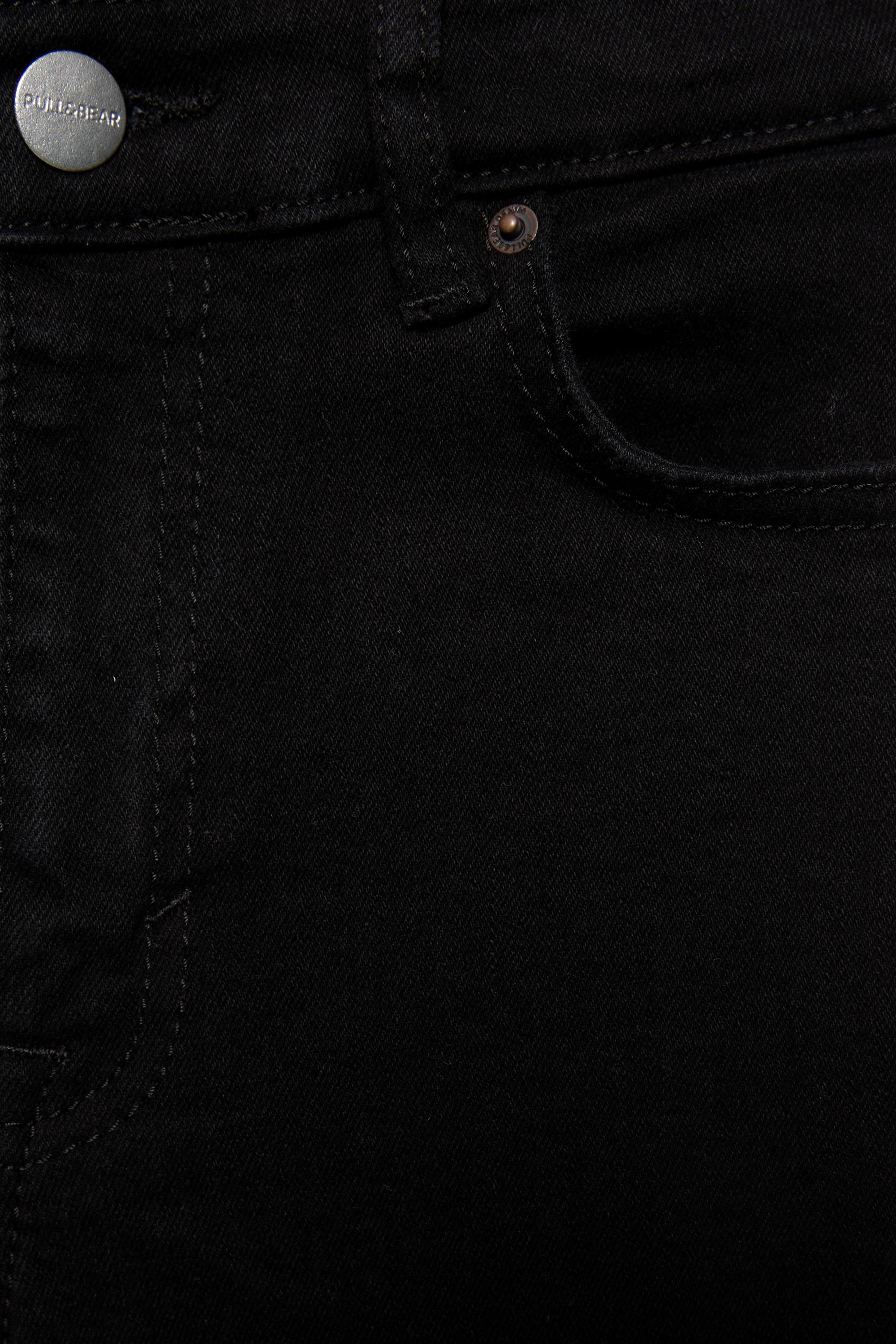 Skinny flared jeans — Black marl